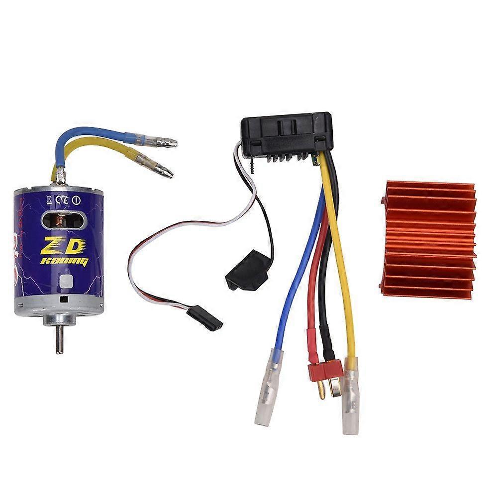 Durable 540 Brushed Motor 45A ESC Set Kit for 1/10 RC Buggy Truggy Truck Crawler Orange