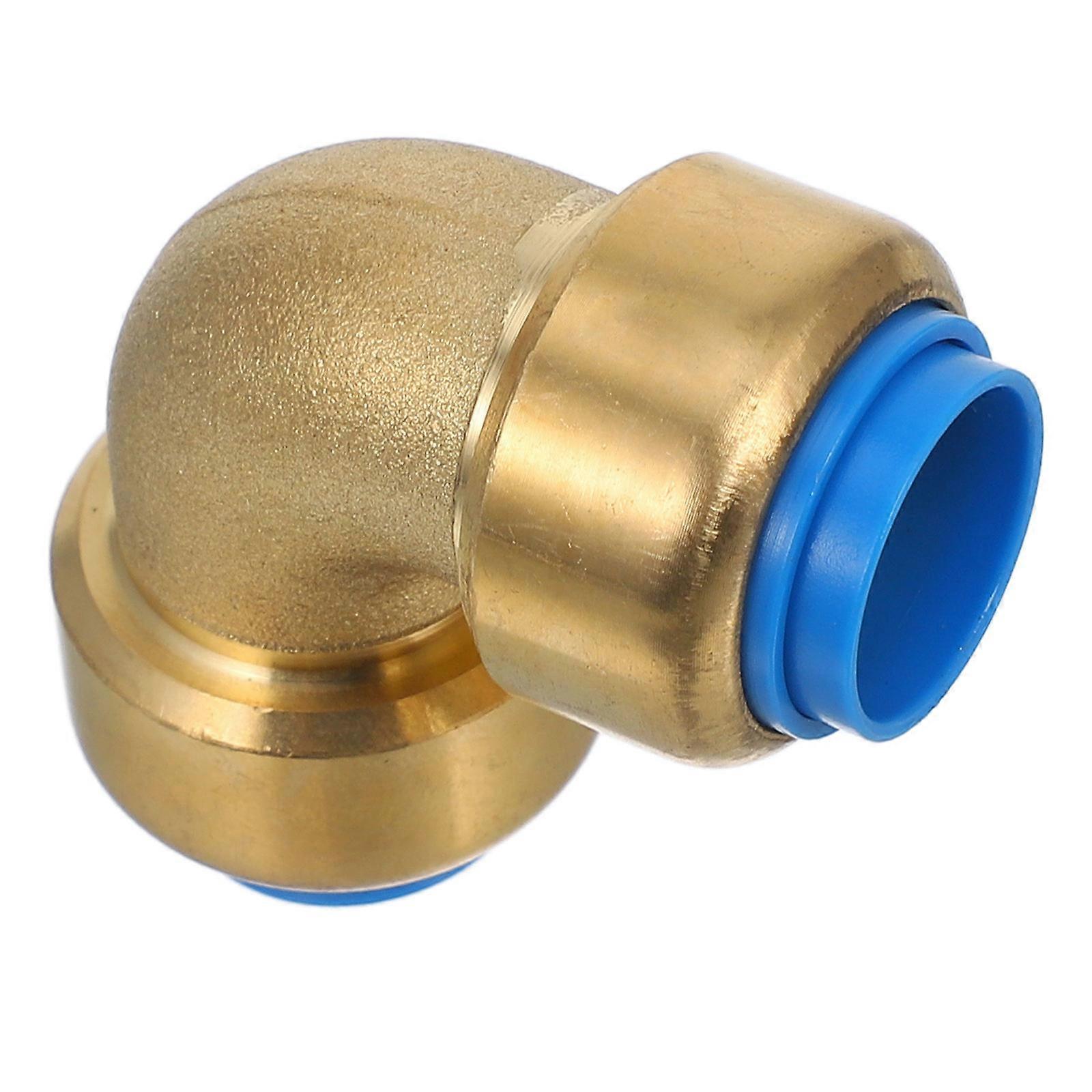 Copper Pipe Connector Brass Elbow for Garden 3Pcs Push-to-Connect Fitting