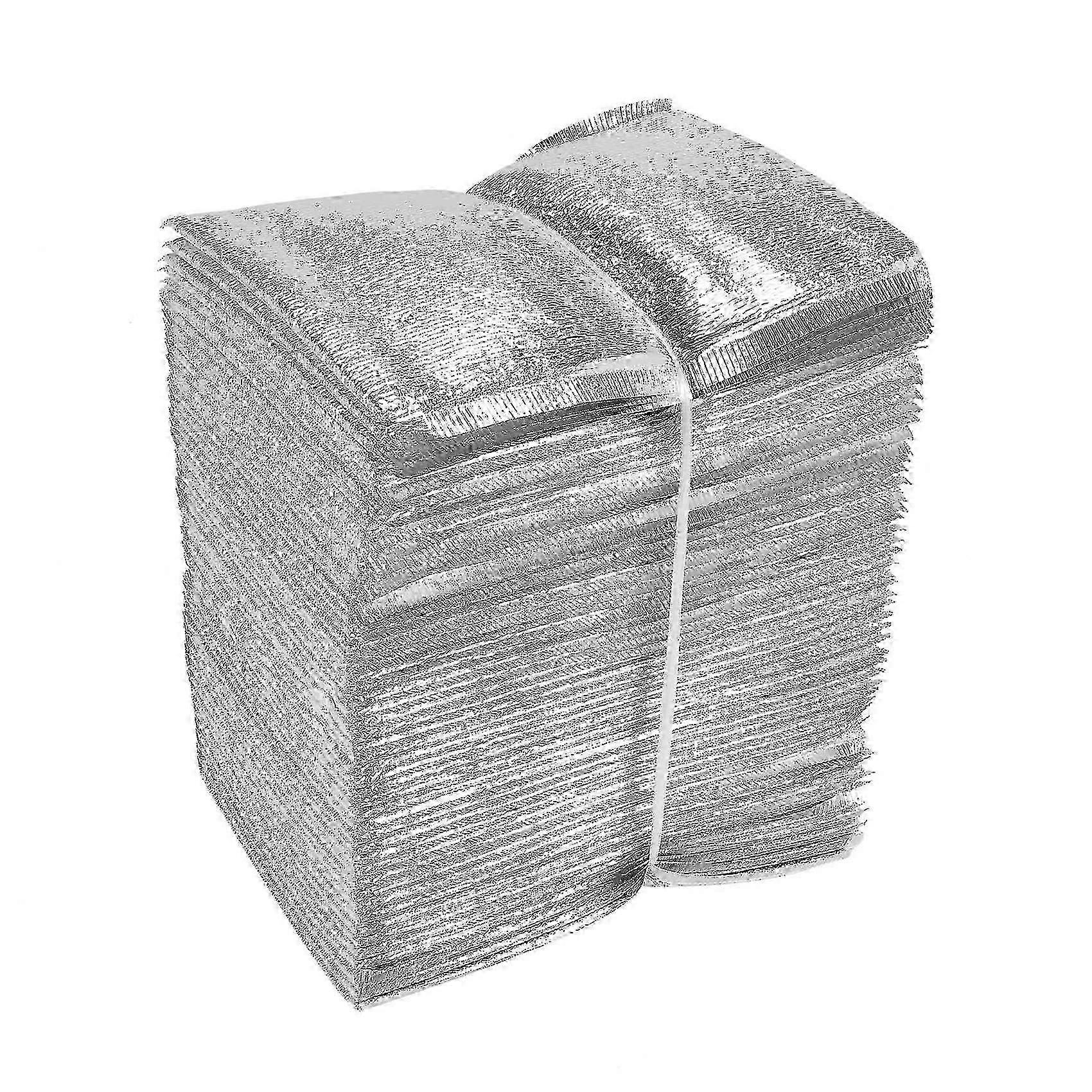 50pcs μονωμένες τσάντες ψύκτη μεσημεριανού γεύματος για πτυσσόμενα πικνίκ, φορητές παγοκύστες για παράδοση τροφίμων και θερμική αποθήκευση