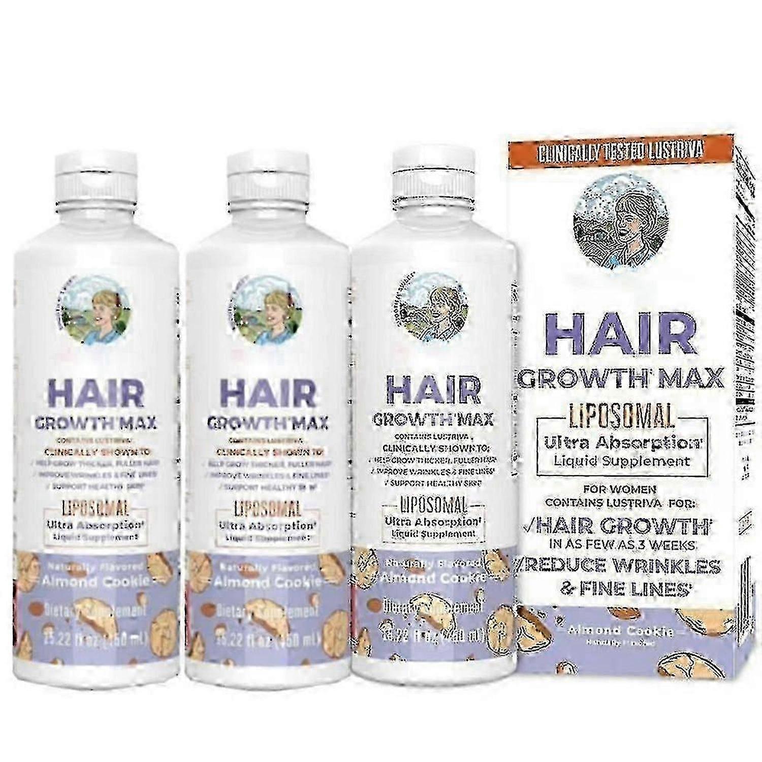 2025 1/2/3x 2025NEWメアリールースレディース育毛MAXリプソームとルストリーバ(15.22液量オンス)