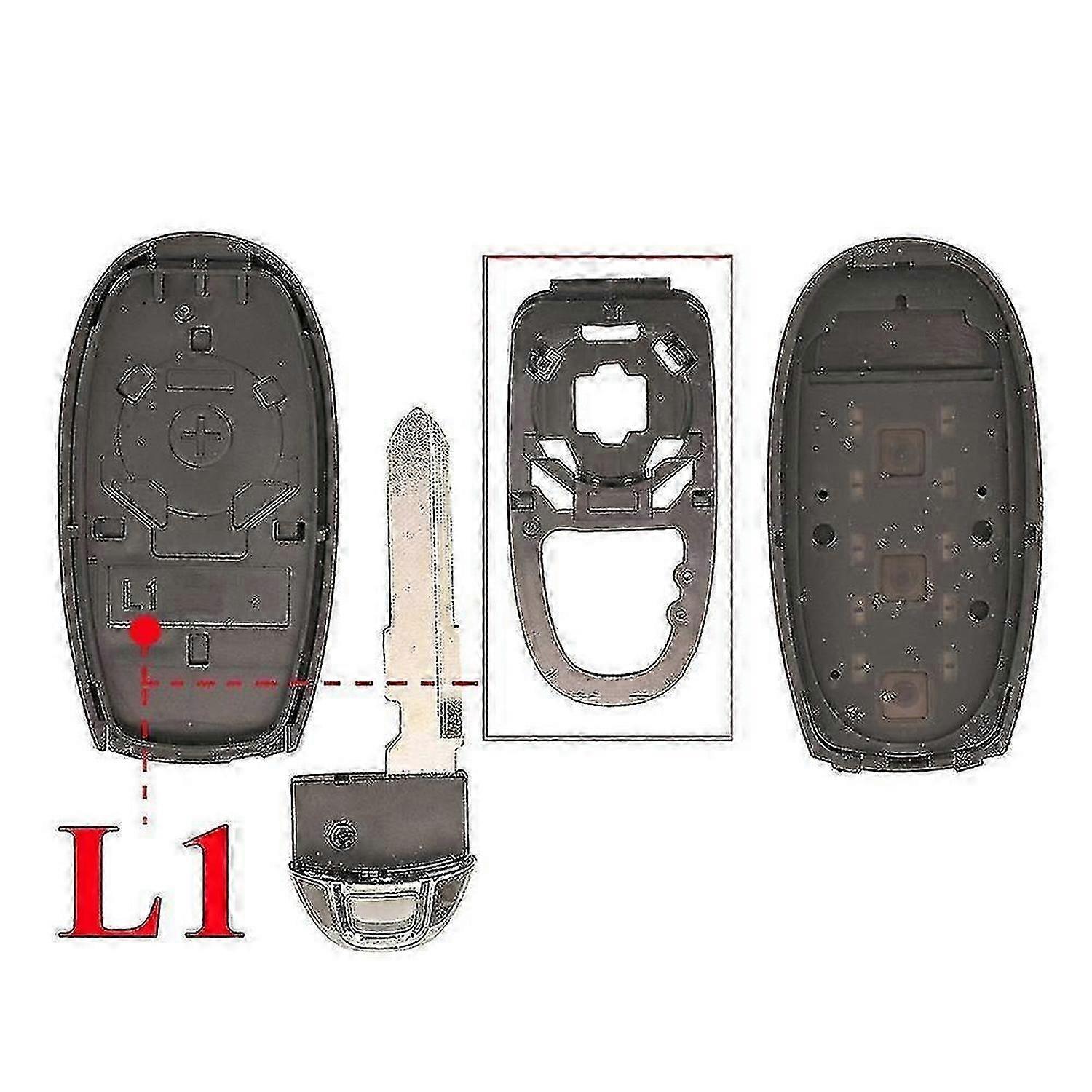 2bt Smart Card Key Shell Pour Suzuki Vitara Alivio S-cross Sx4 Swift Car Remote Emergency Key Replacement Case L1 Dallas M3-QH