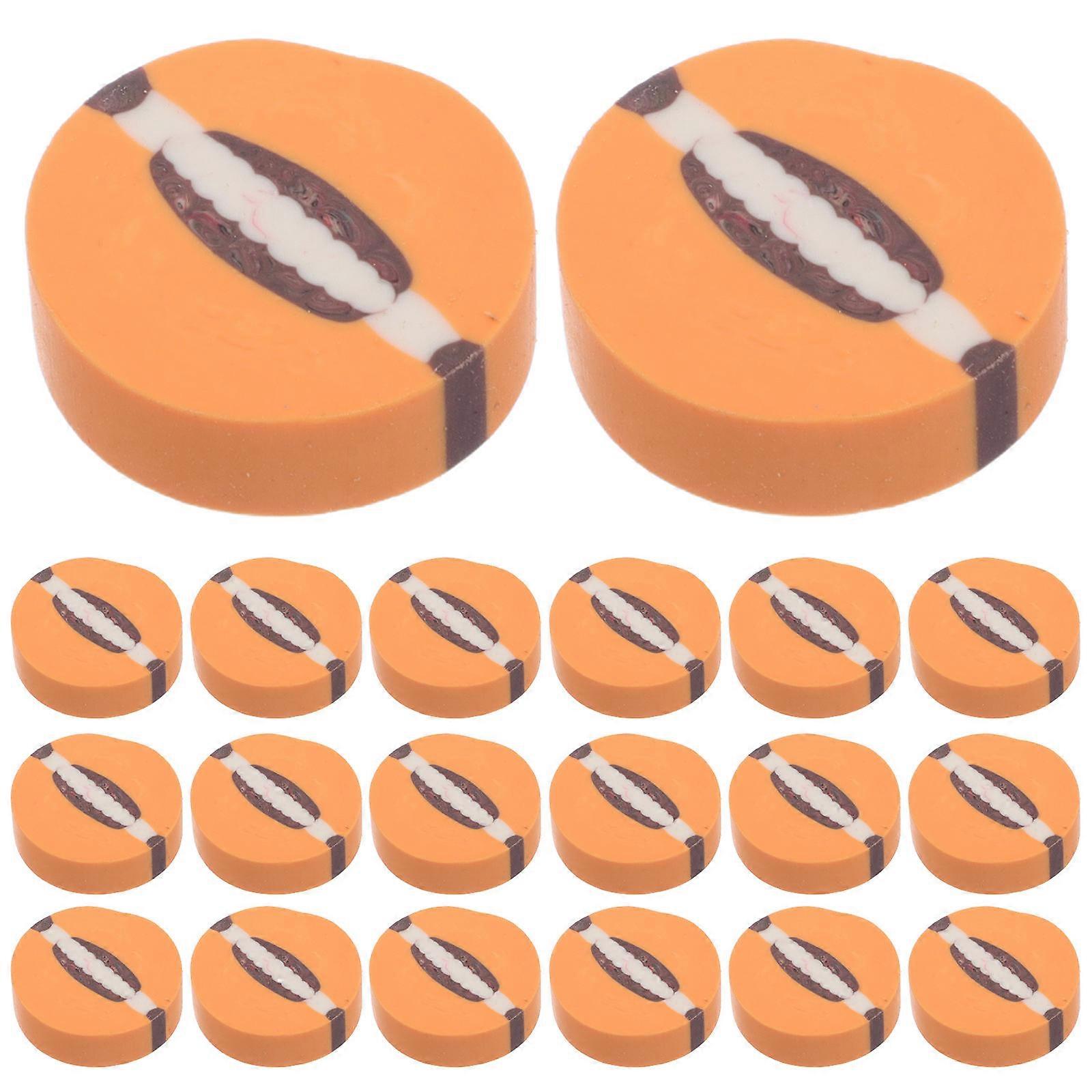 Creative Football Eraser Mini Pencil Erasers for School Use 70Pcs Tpr Material