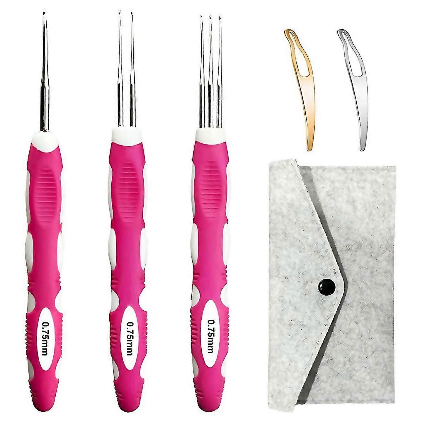 For Dreadlocks Crochet Hook Set With Ergonomic Handleinterlocking