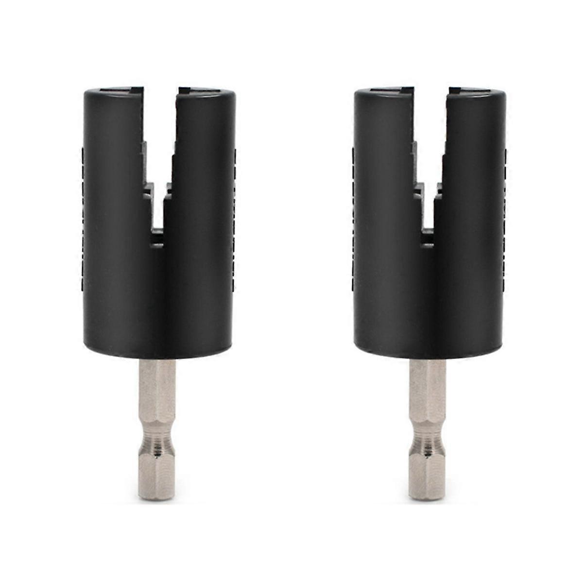 2Pcs Electric Guitar Knob Winder Drill Bit String Winder