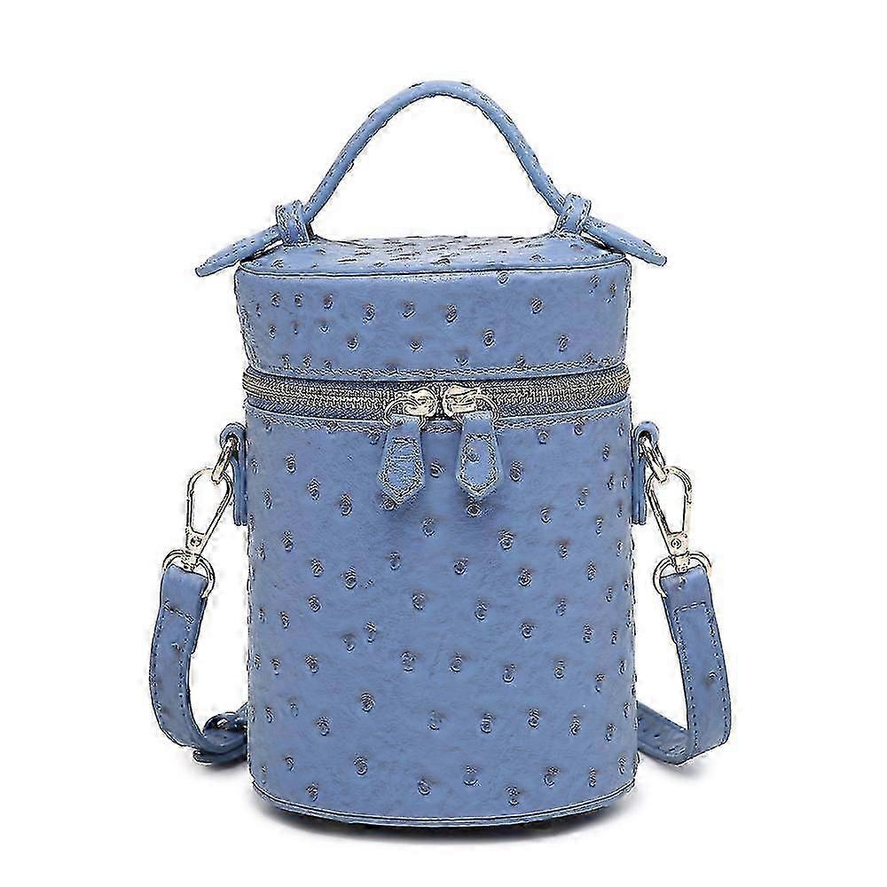 Women's Crocodile Pattern PU Bucket Crossbody Bag Medium