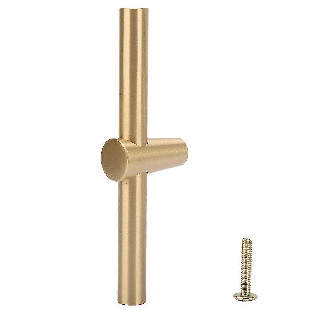 Brushed Brass Kitchen Cabinet Handle T-Handle Wardrobe Door Pull