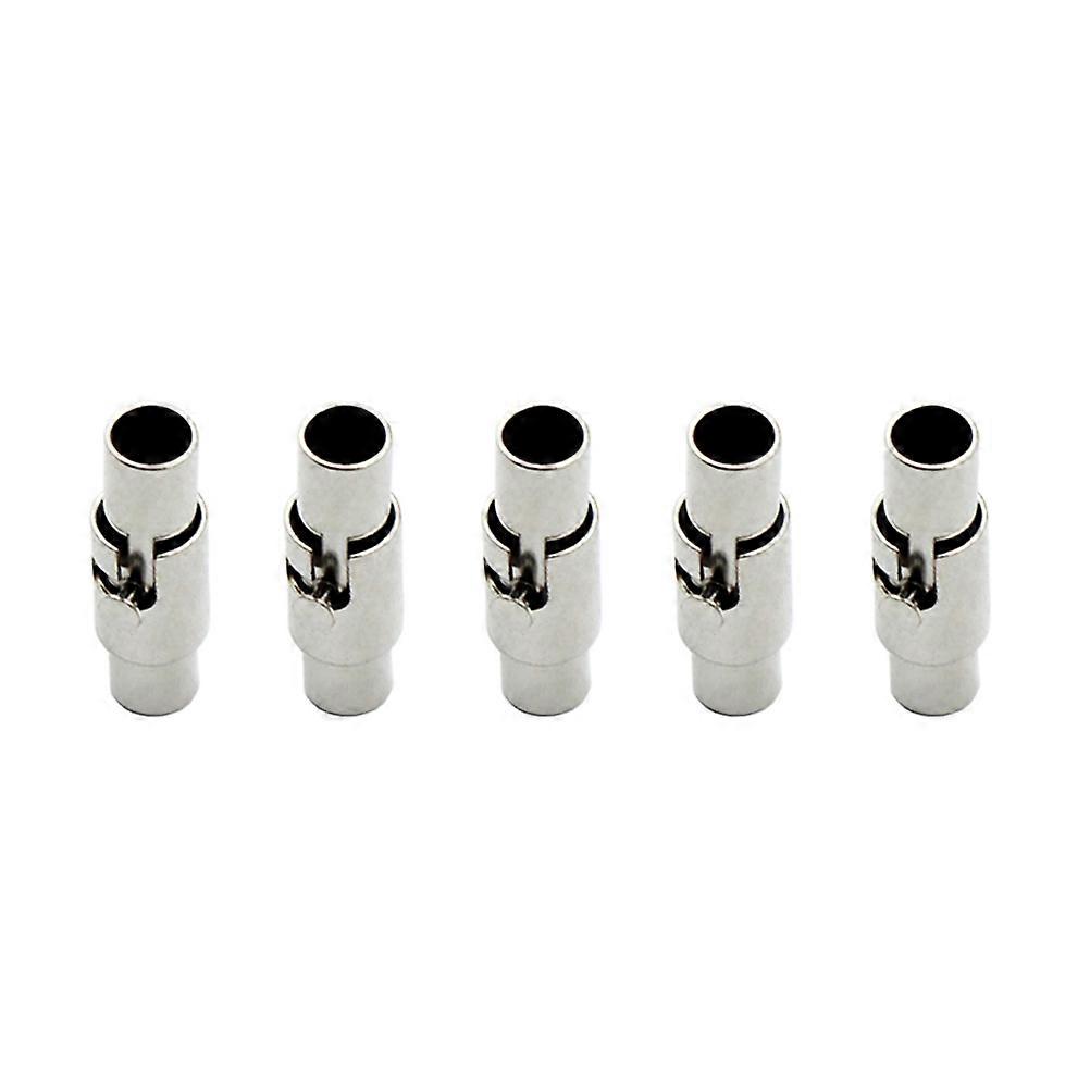 Cord Magnetic Clasp for DIY Jewelry Making 5Pcs Cord Ends Silver