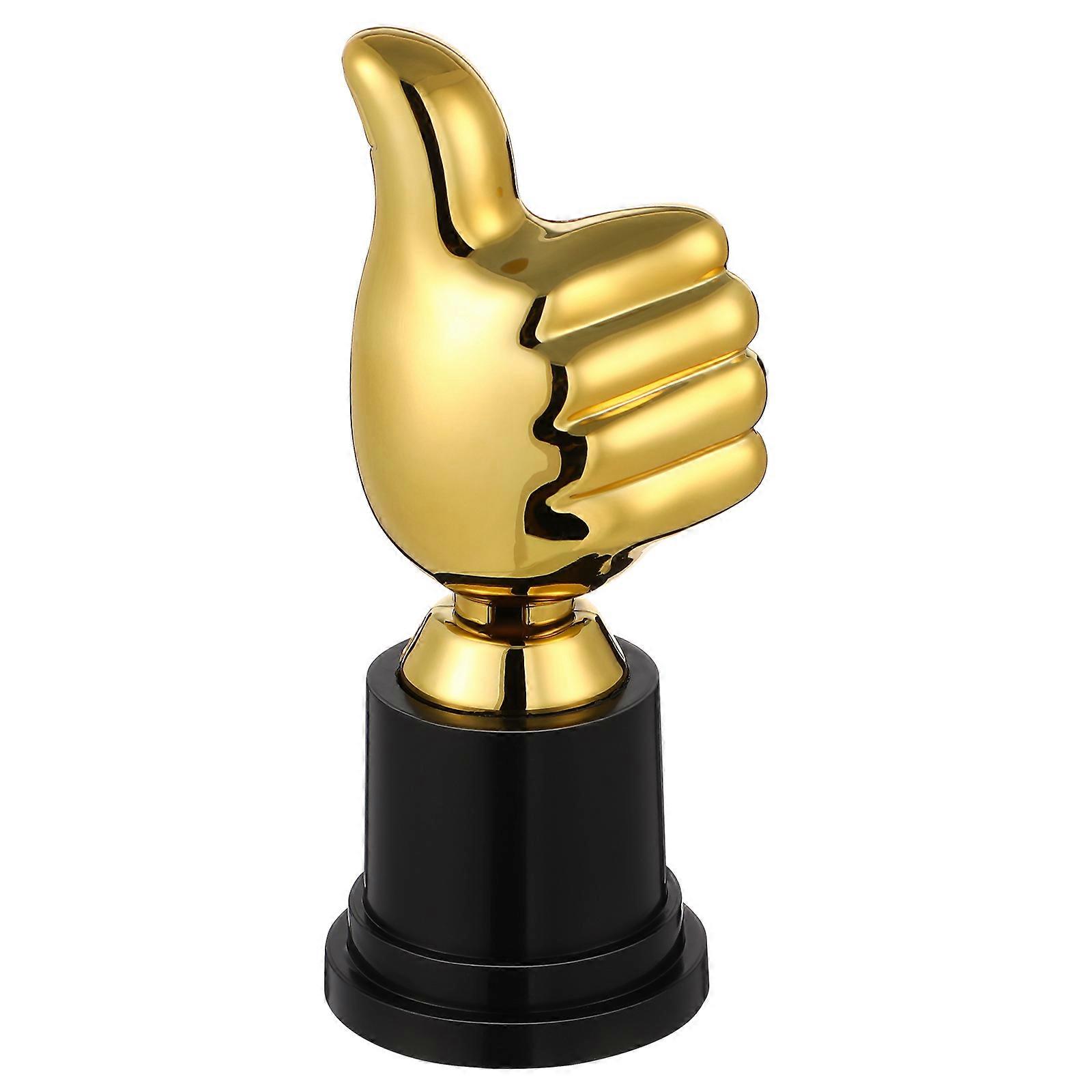 Decorative Thumb Trophy Plastic Trophy for Competition 5Pcs