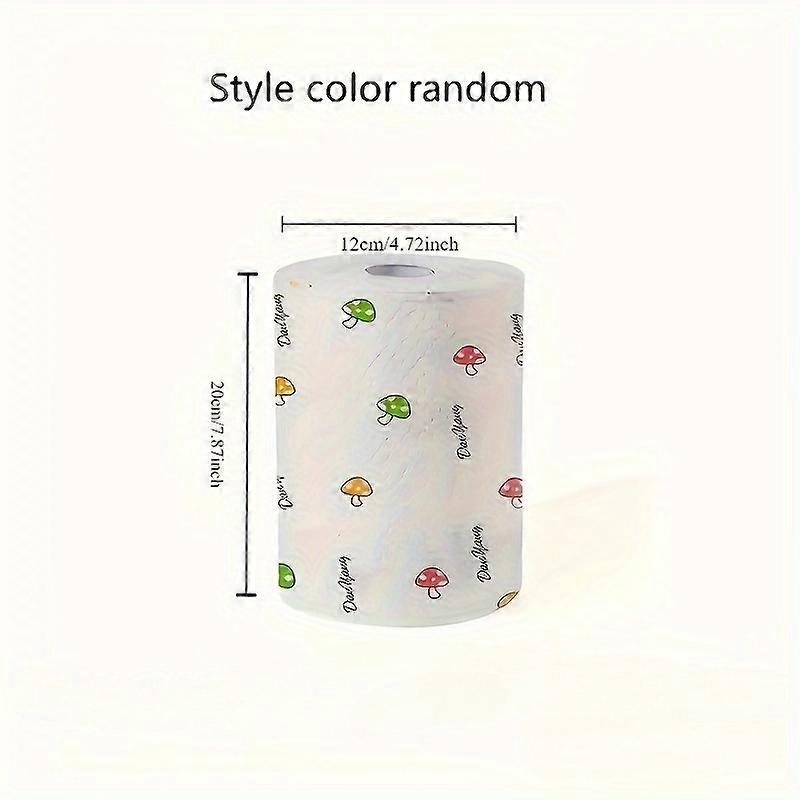 400 stk / 1 rull lat klut engangs kjøkken våt tørr dual-use husholdningsrengjøring spesialpapir husholdnings oppvaskklut vev