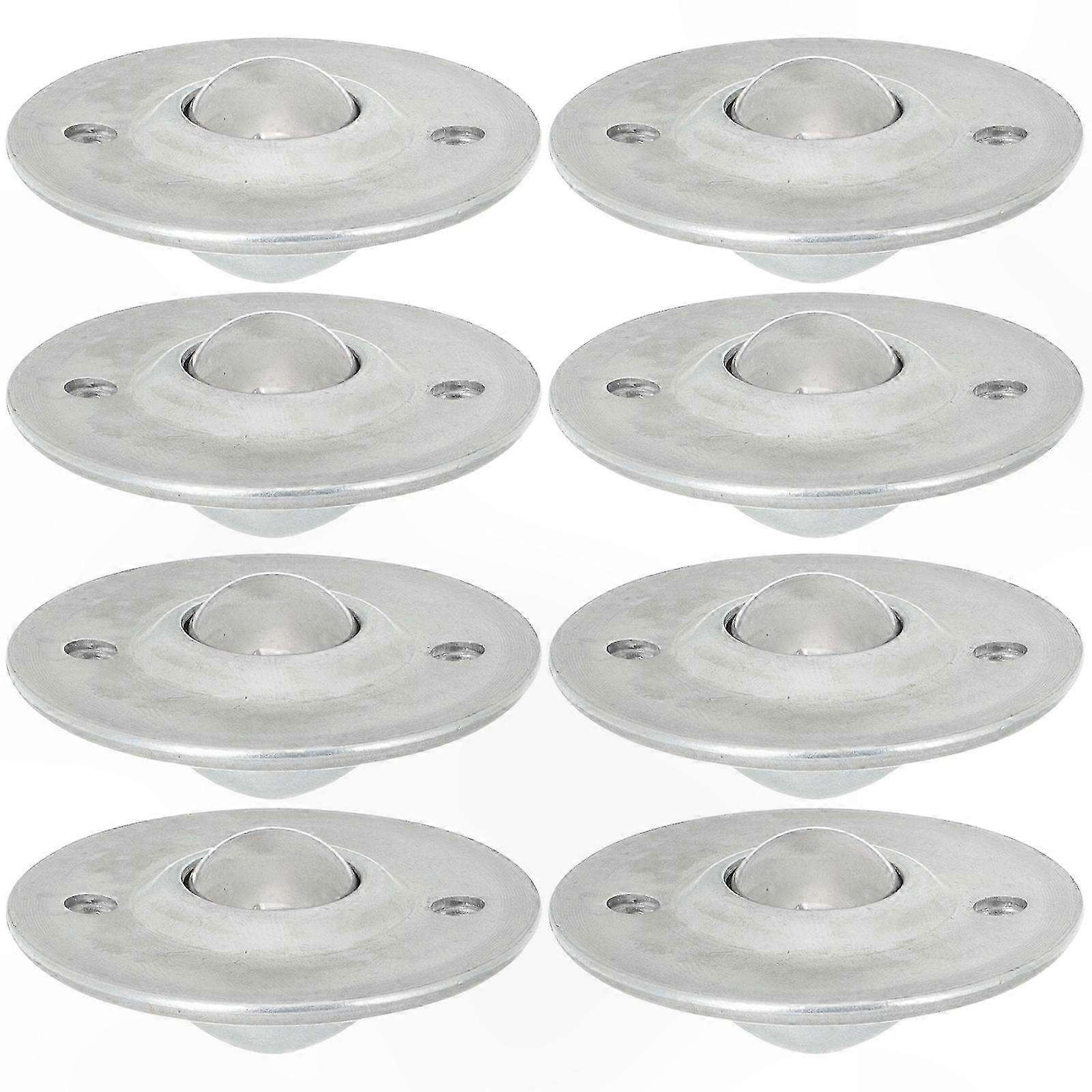 8Pcs Ball Transfer Bearings, Steel Roller Casters, Ball Bearing Rollers