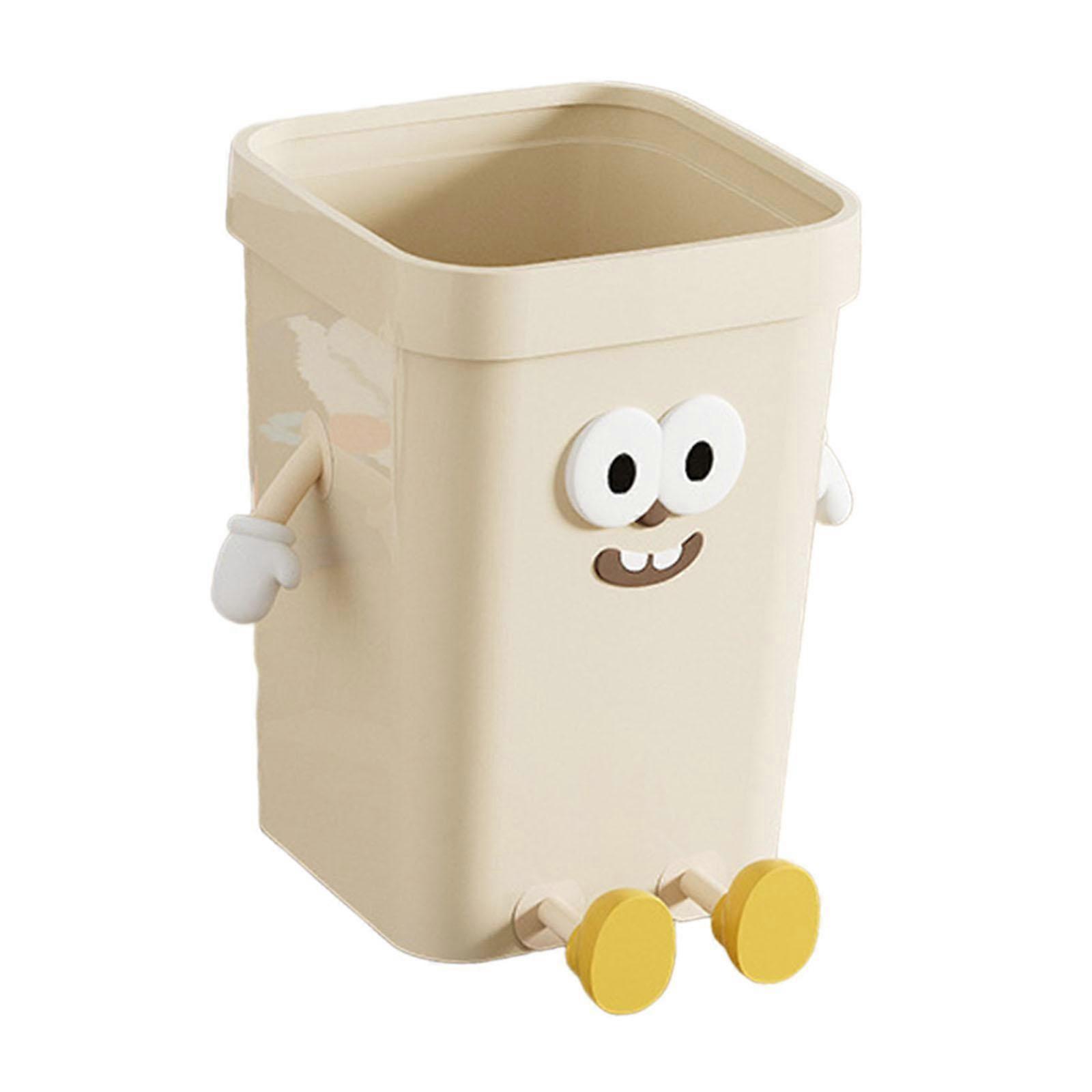 Trash Can Multifunction Creative Sturdy Dustbin for Under Desk Kitchen Study Small tting