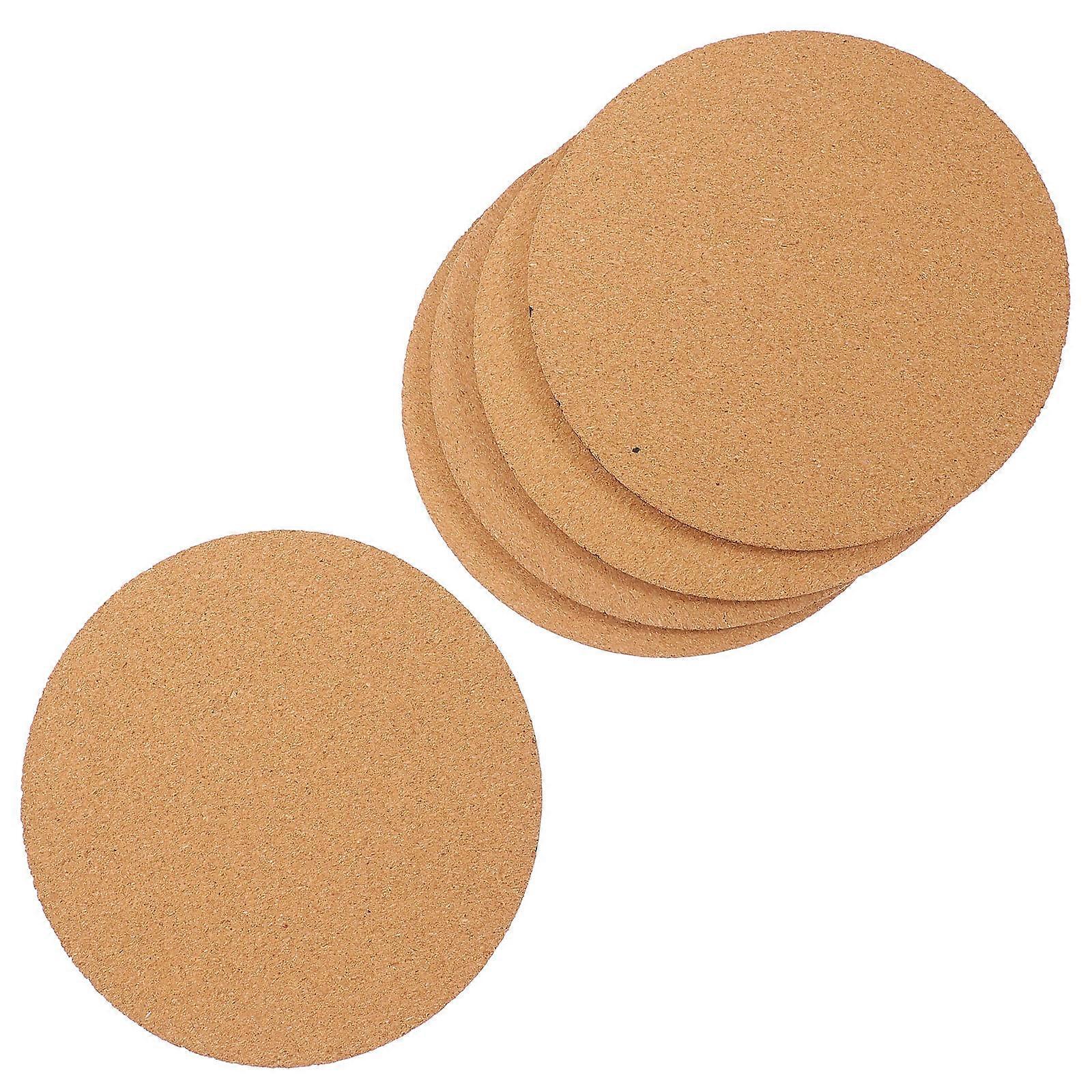 Round Flowerpot Cork Coasters 15 Pcs For Decorative Use In Apartments And Hotels Prevent Collision