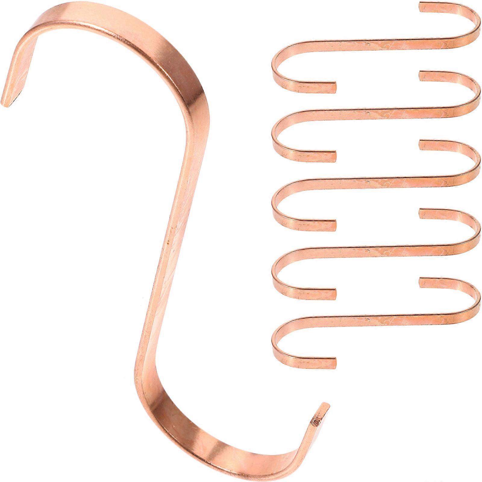 Heavy Duty Hooks Metal S Hook for Display Hanging 12Pcs Rose Gold