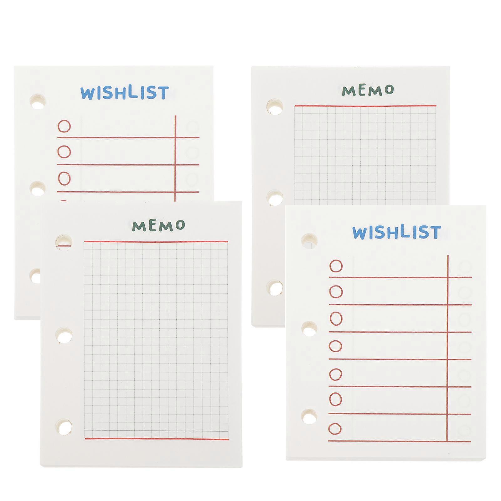 Planner Notebook Replacement Papers for Writing 8Pcs Assorted Color Pack