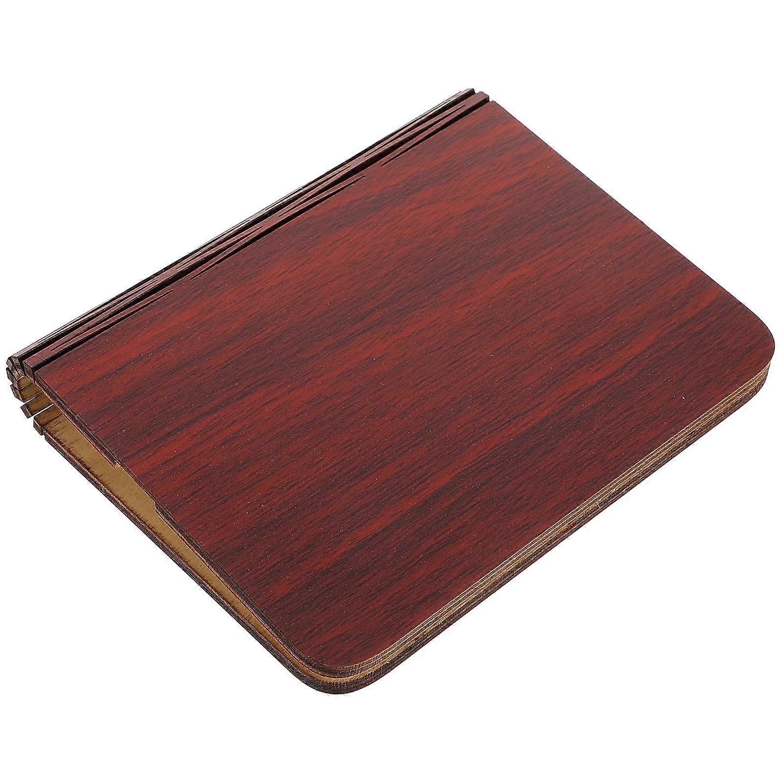 Wood Shell Folding Book Light for DIY Supply 3Pcs Dark Red Craft Fitting