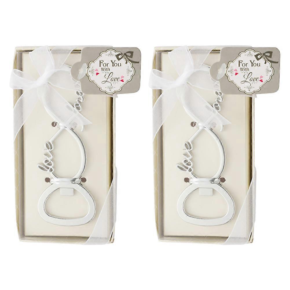 Silver Zinc Alloy Bottle Opener Practical Tool for Opening 6Pcs