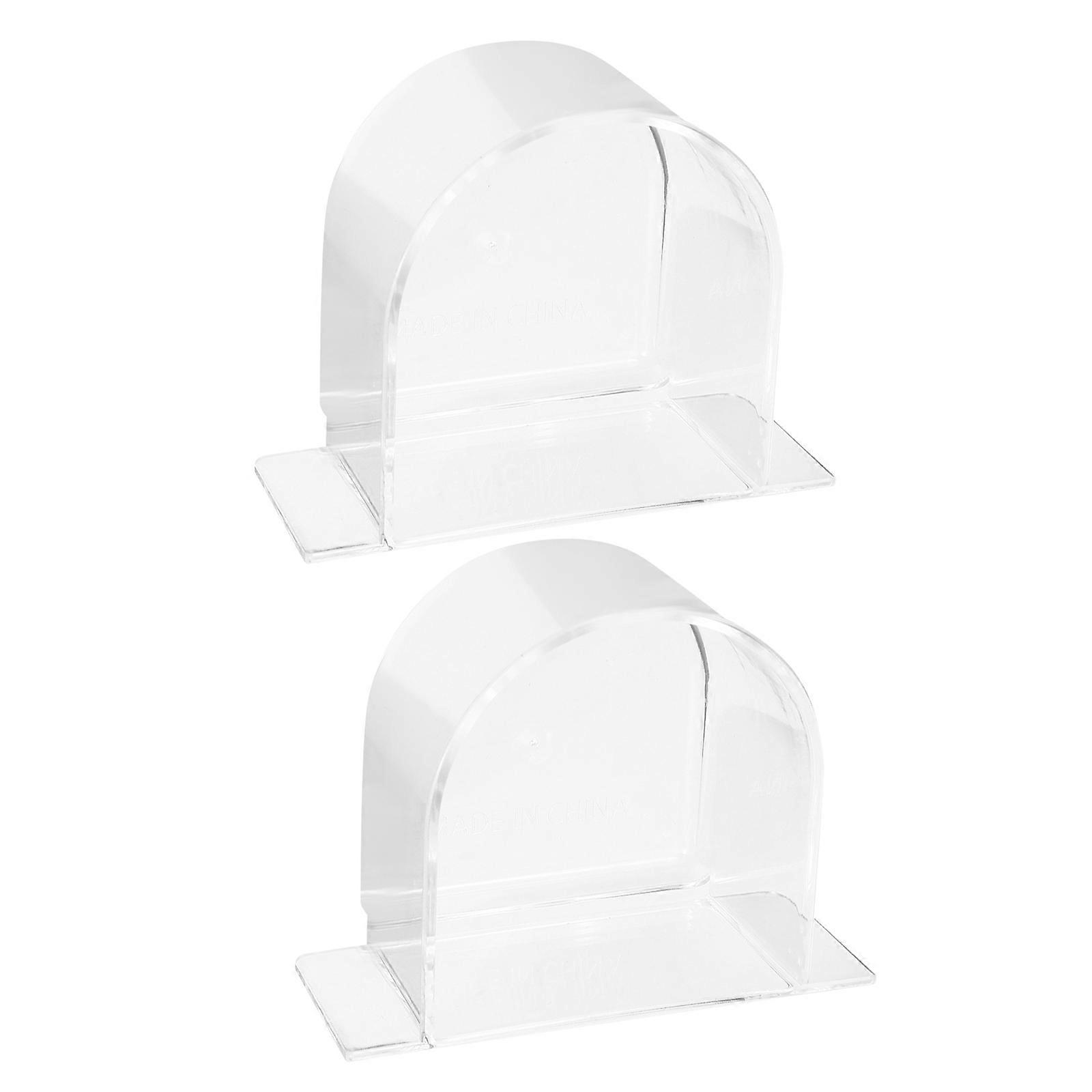2Pcs Transparent Bird Food Feeder for Small Birds Durable Feeding Bowls