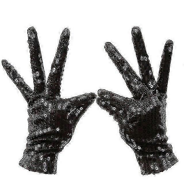 כפפות מייקל ג'קסון אופנה שלב ביצועים Mj פאייטים כפפה קצרה כסף כחול אדום שחור זהב צבע Shinning Mittenszz33