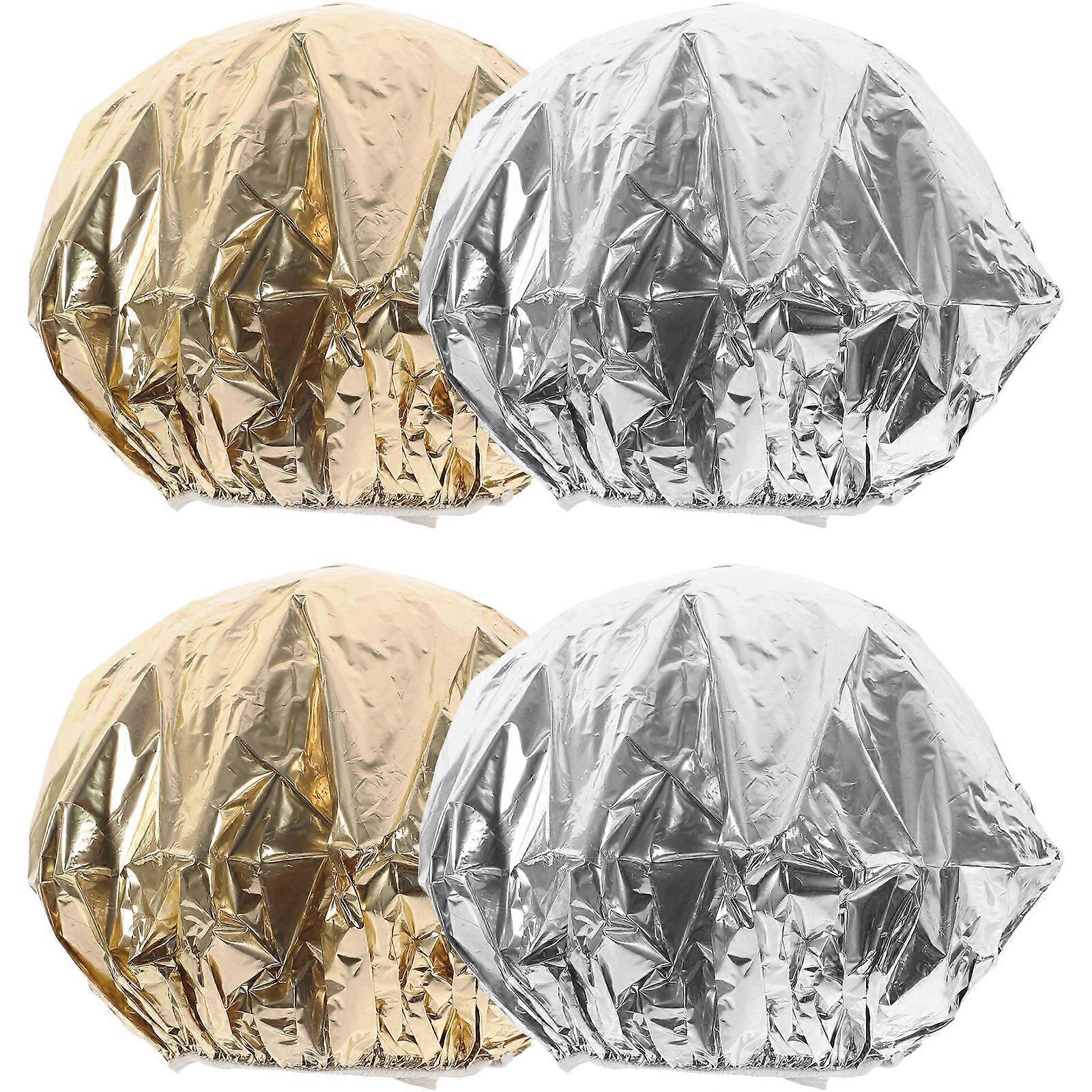 Tin Foil Hair Processing Hat Deep Conditioning Hat for Salon Use 16Pcs