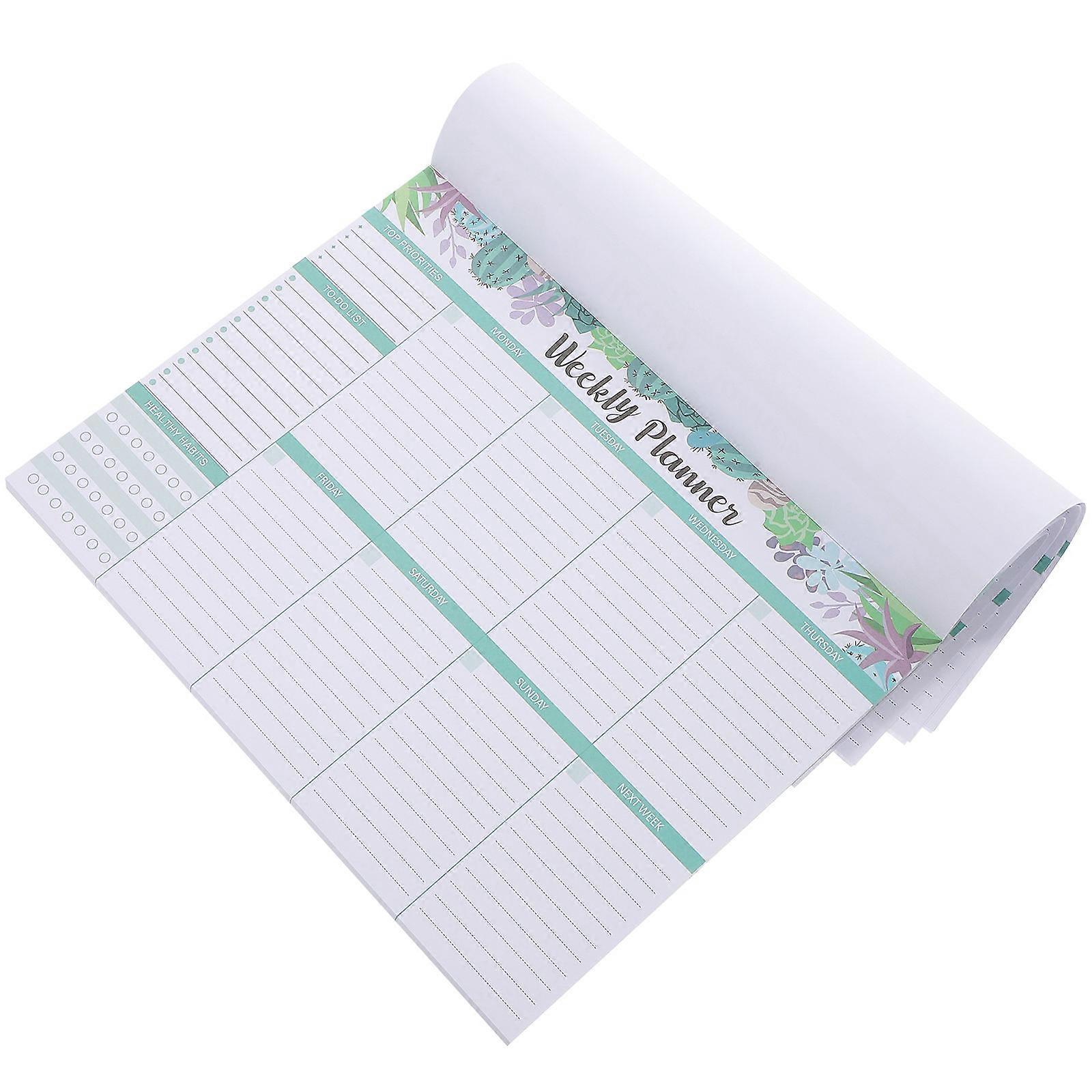 Tearable Planner Notepad 4Pcs Organized Writing Pad Suitable For Students And Teachers With A Compact Rectangular Shape