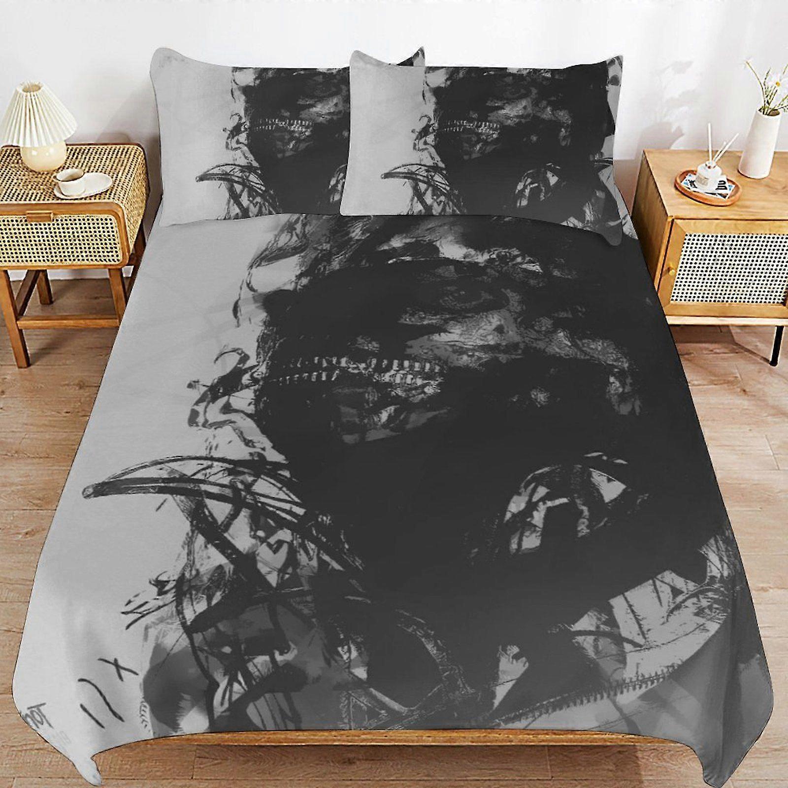 e50 Slipknot Classic Feel Thread Line Comfort Touch Secure Zip Practical Layer Duvet Cover Sets Habit d50