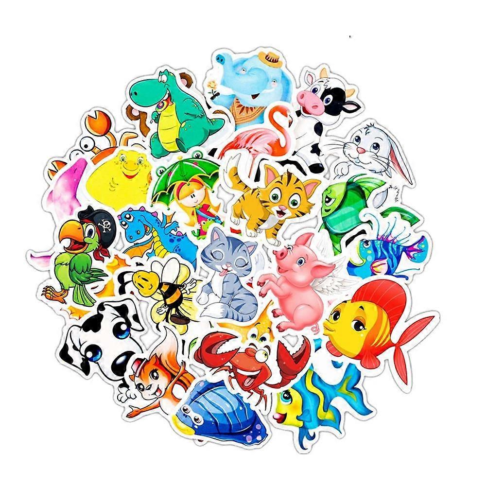 50Pcs Cartoon Stickers Assorted -Adhesive Labels For DIY Decoration Perfect For Gift Use With Various Occasions