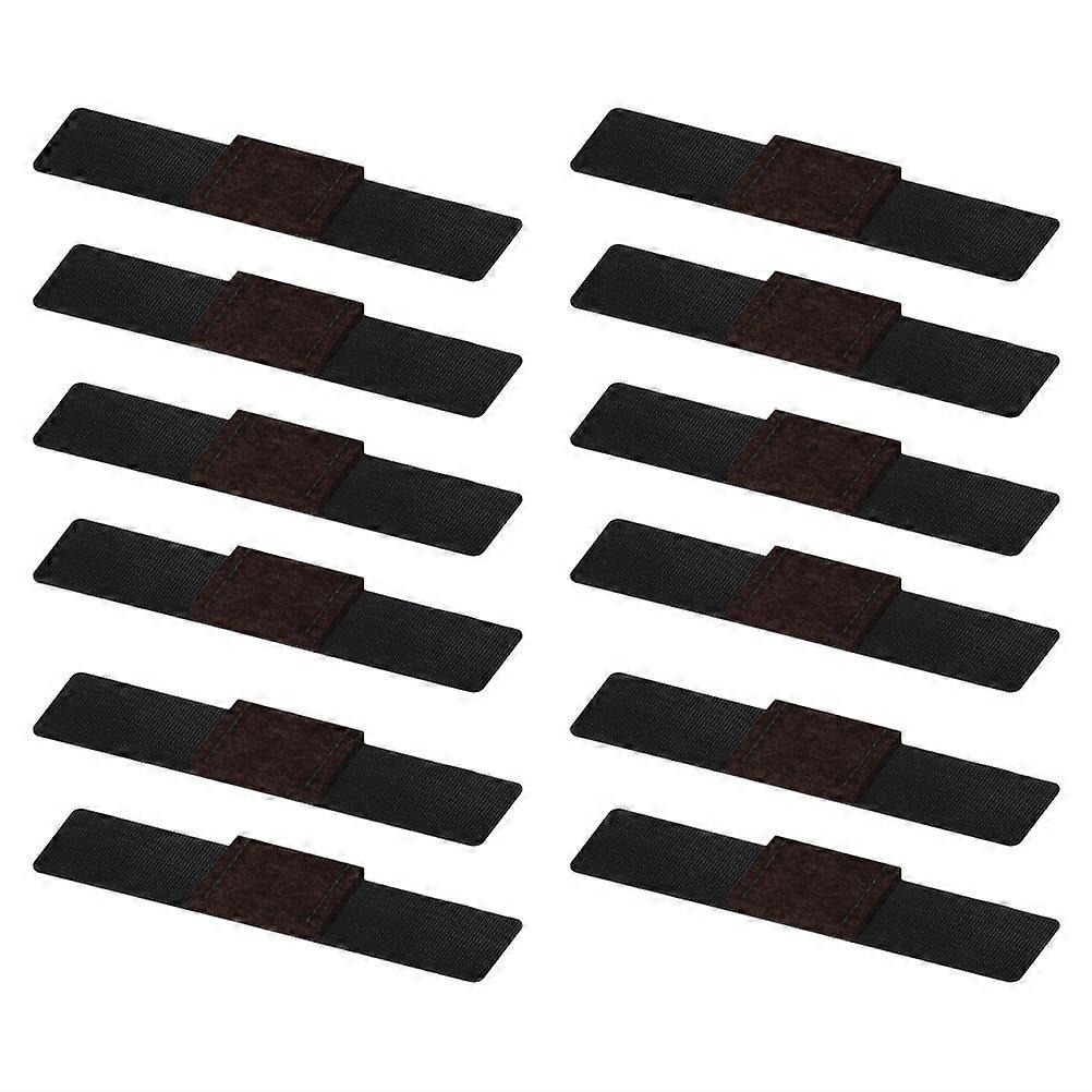 Black Chair Wrap-Around Furniture Pads with Hook and Loop for Home 24Pcs