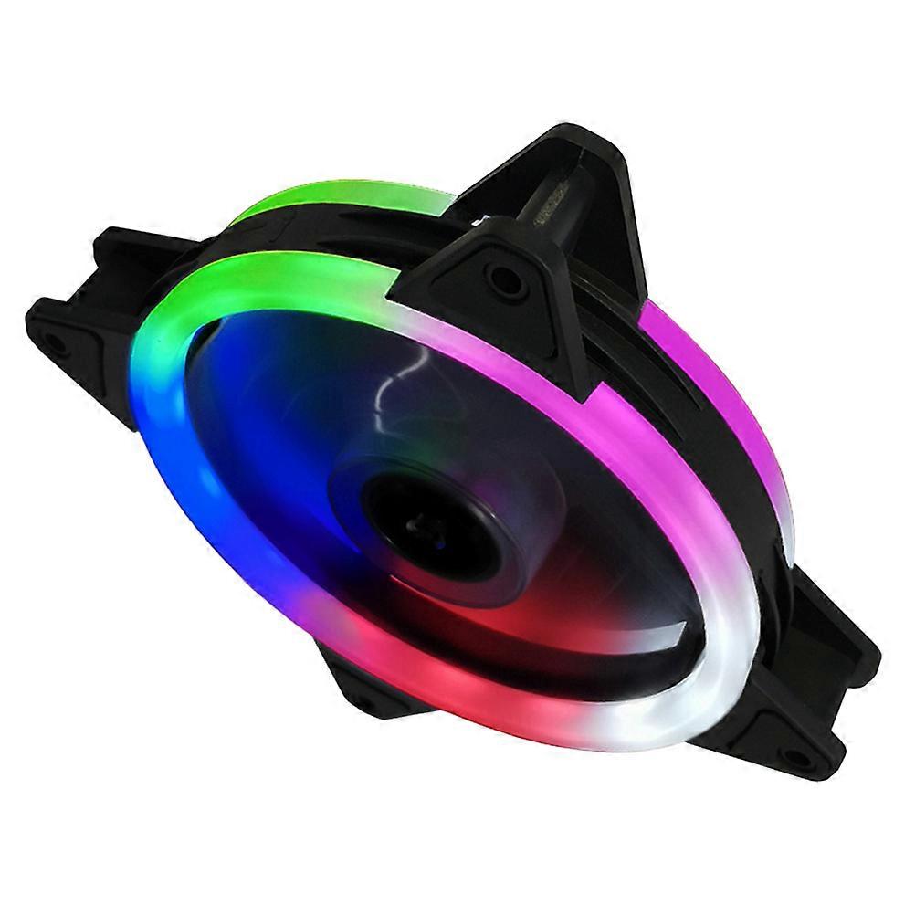 Rgb Fans 2Pcs Computer Cooling Fan for Desktop CPU Cooler Use