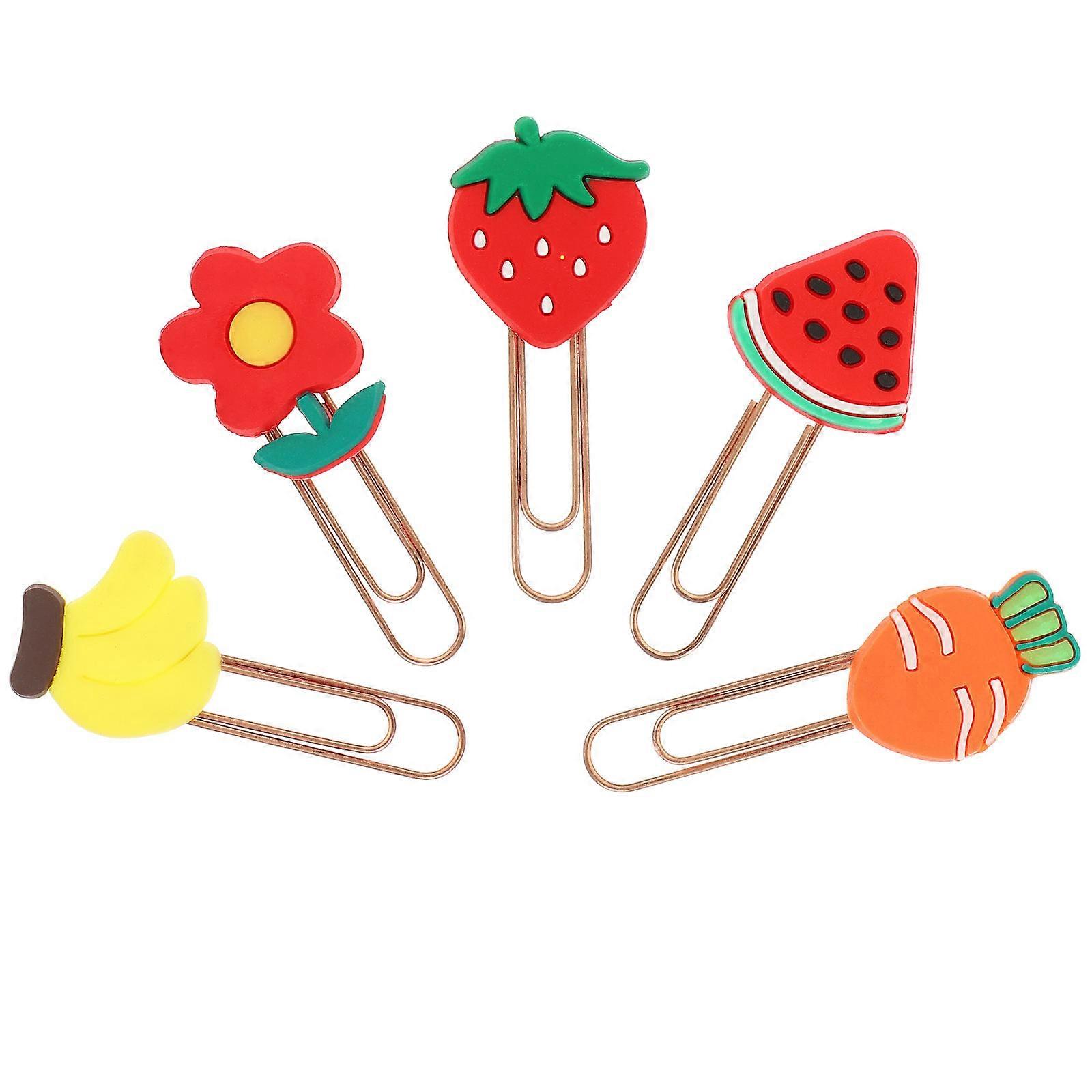 Colored Paper Clips Decorative File Clips for Holding Use 60Pcs