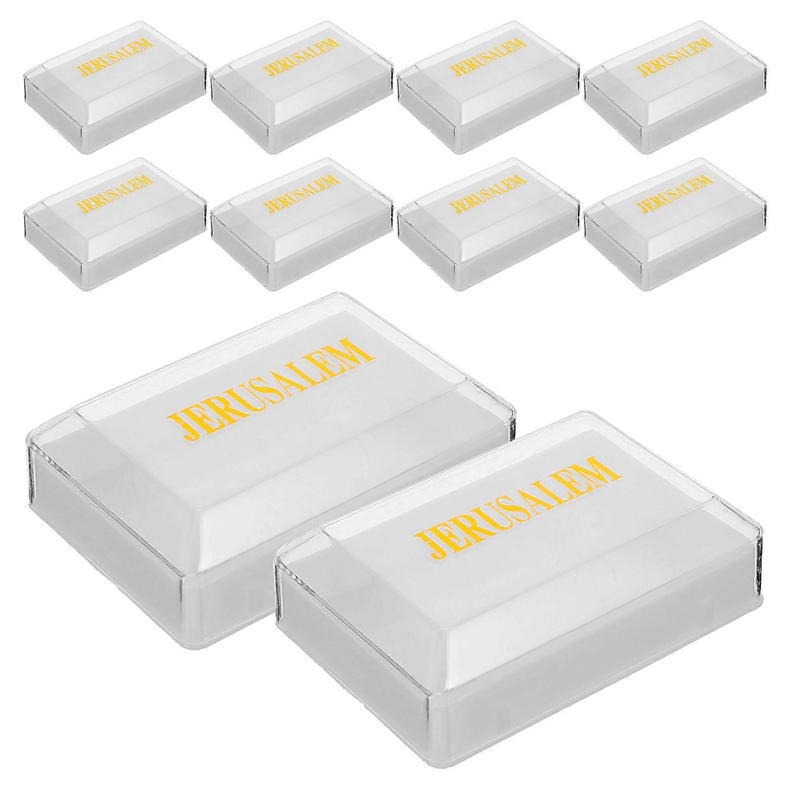 Rosaries Beads Boxes 10Pcs Multi Plastic Pocket-Portable Prayers Jewelry Box Small for Storage Use