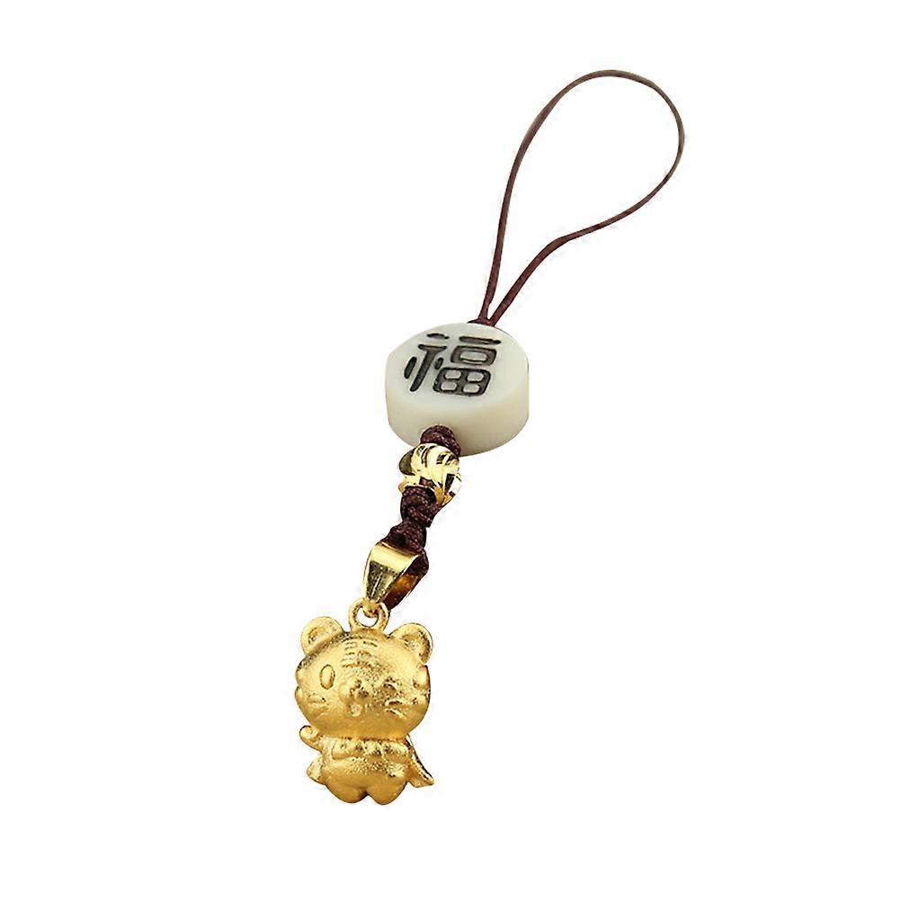 Phone Pendant 2Pcs Luck Tiger Pendant For Everyday Use Assorted Color Phone Accessory With Beautiful Workmanship