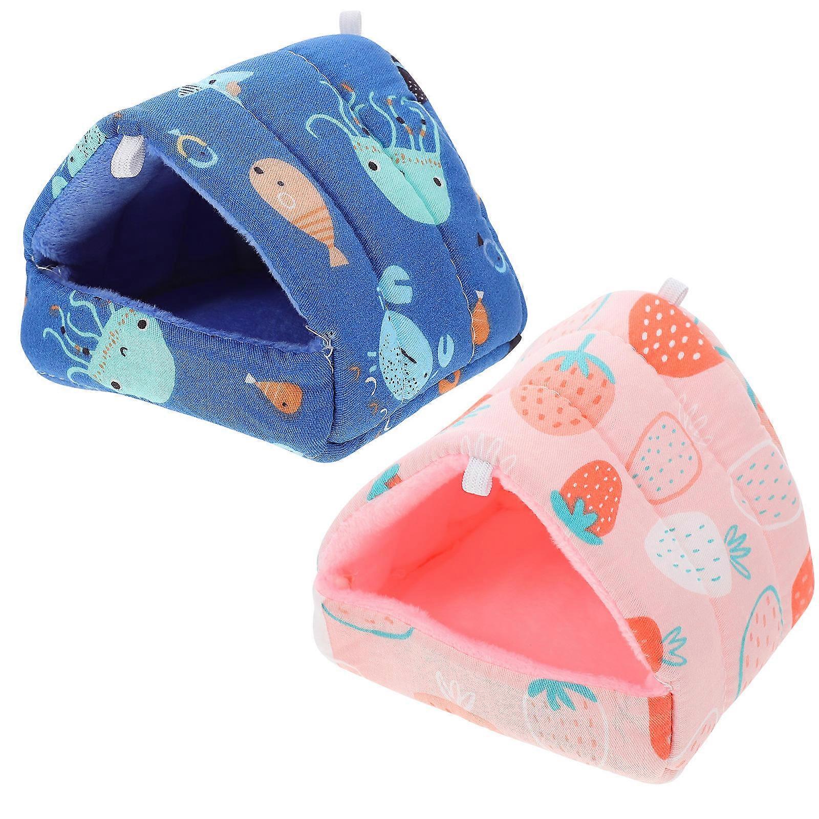 Mini Pet Nest Cotton Hamster Bed for Pets 4Pcs Assorted Color Sleeping Nests