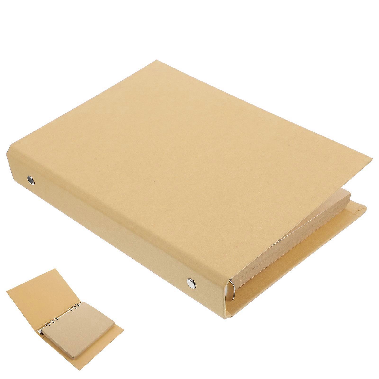 Art Journaling Book Notebook for Kids 3Sets Brown Blank Pages Notepad