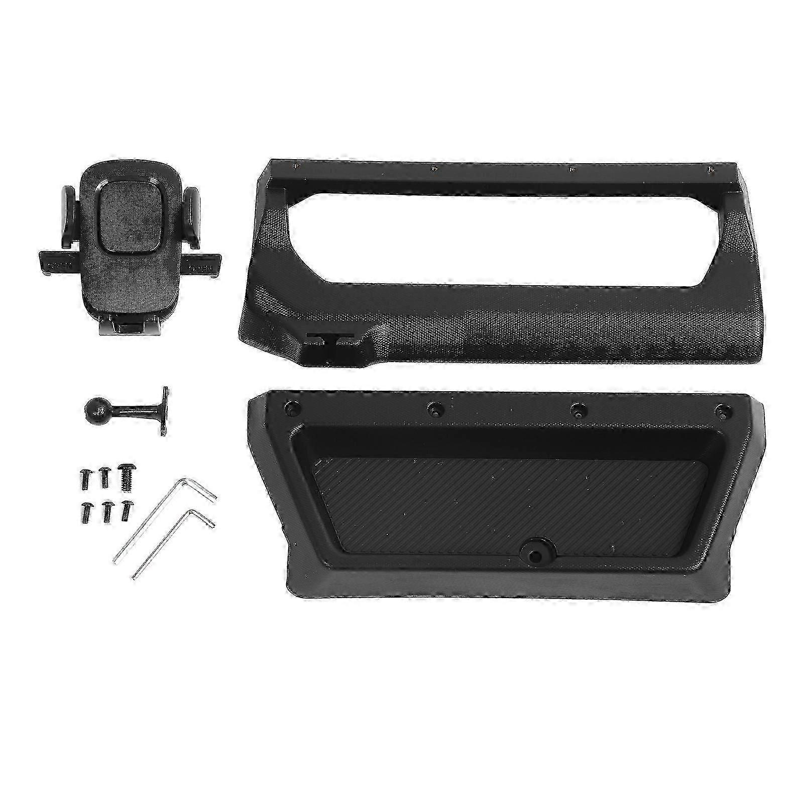 Dash Phone Holder with Strong Clamping Force - Adjustable Angle Mount and Storage Tray for Bronco