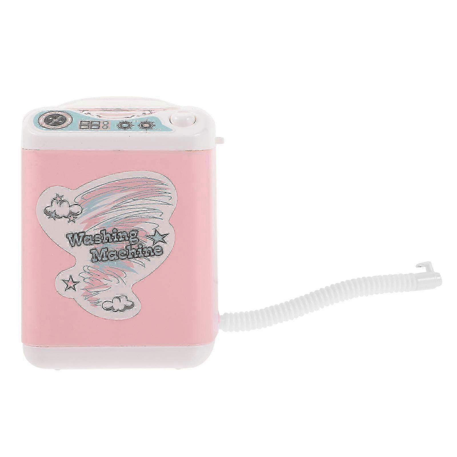 Machine à laver simulée Jouet Brosse à maquillage ménager Mini machine à laver