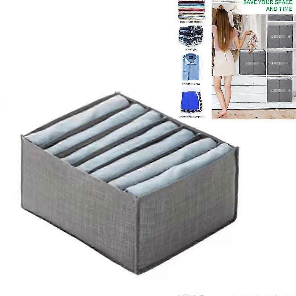 Closet Storage Box with Handle - Gray - 35*24*17cm - 1pc