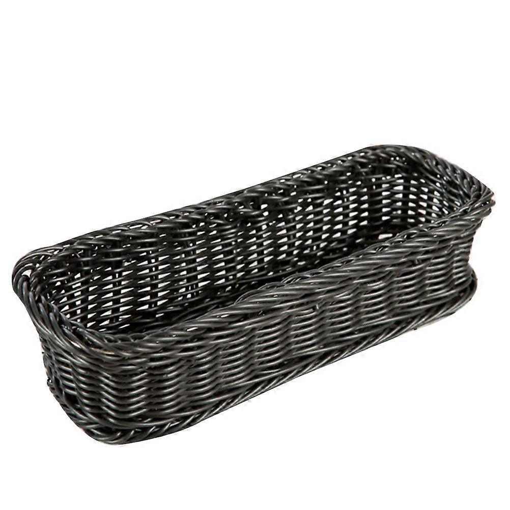 Multifunctional Grey Basket for Kitchen Storage 1Pcs Imitation Rattan