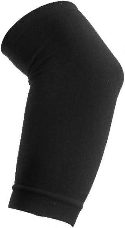 Compression Sleeve Unisex Forearm With Elastic Strap Size L Black Breathable SweatAbsorbent For Tennis Golf Workouts