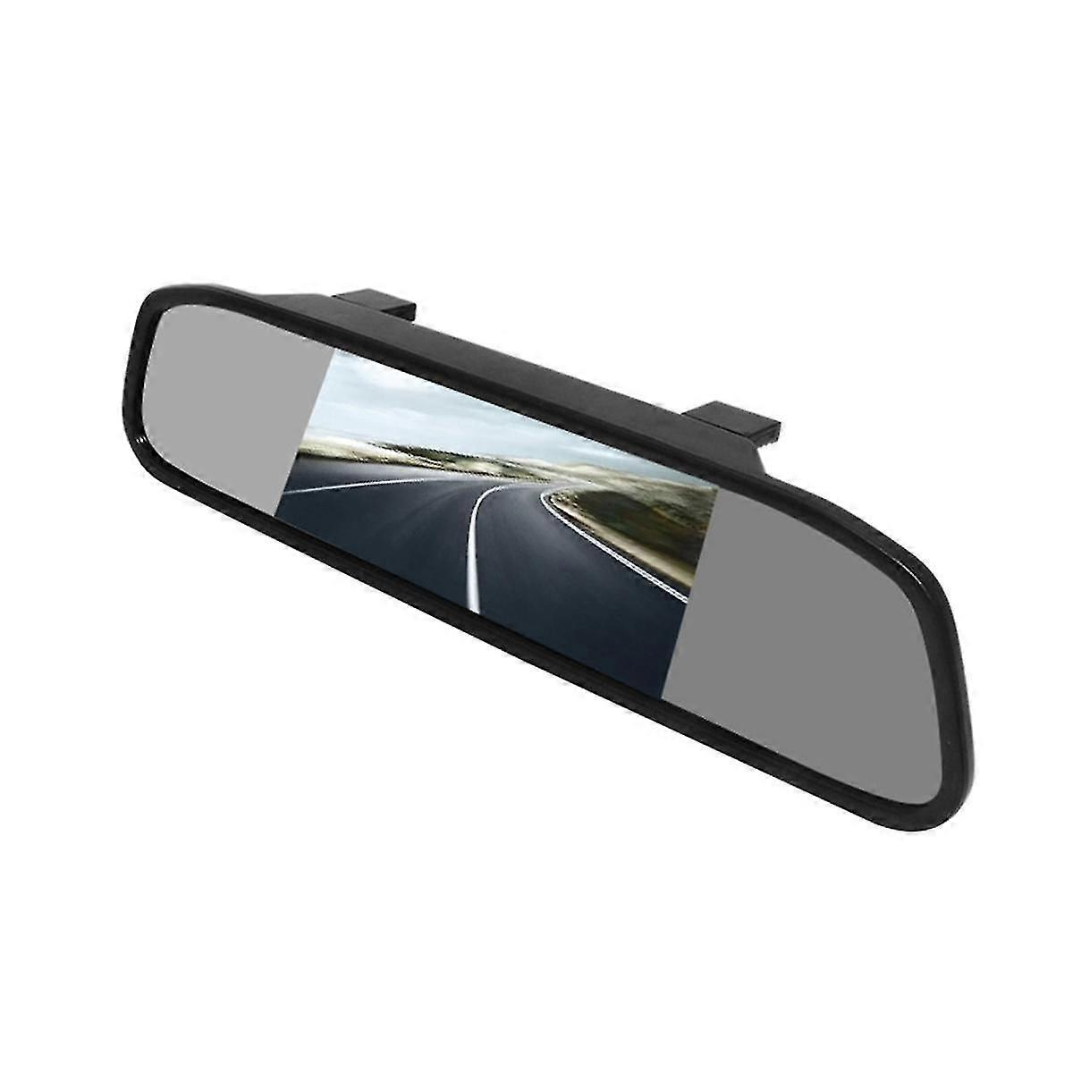 5 Inch Tft Lcd Hd800x480 Screen Car Monitor Mirror Reversing Parking Monitor With 2 Video Input