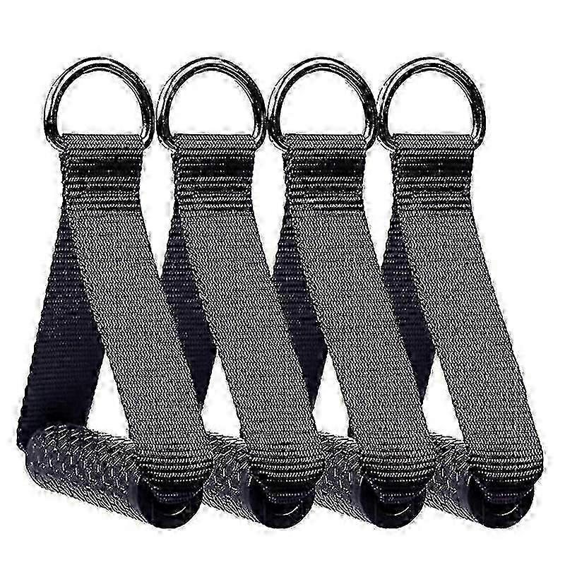 フィットネス機器トレーニングアクセサリーハンドルプルロープ抵抗バンド弾性ロープグリップ4pcs