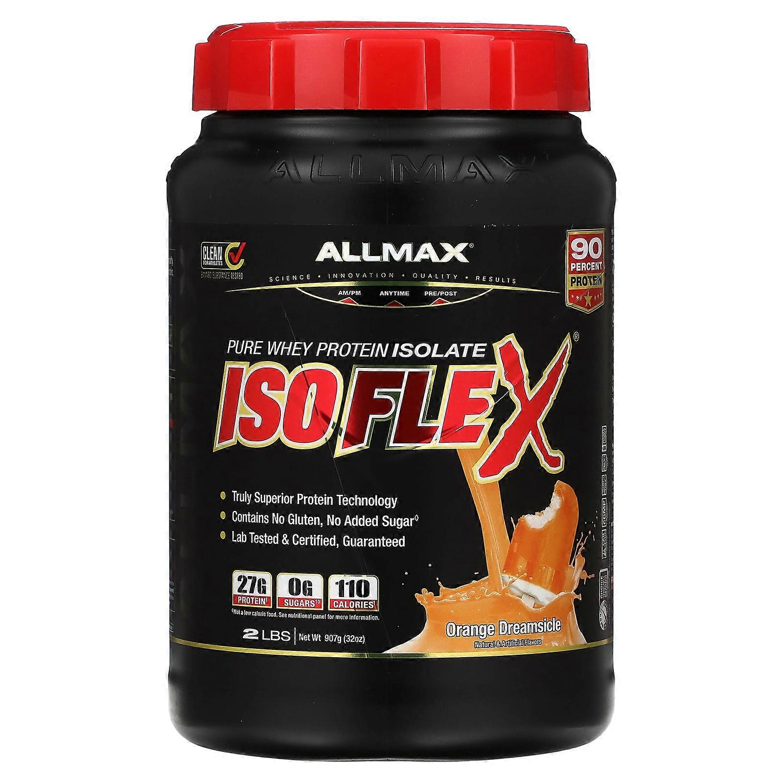 Isoflex, 100% Pure Whey Protein Isolate, Orange Dreamsicle, 2 lbs (907 g)