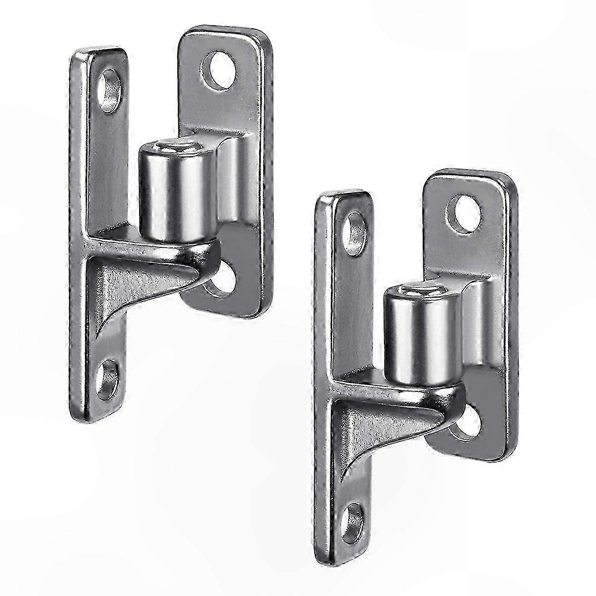Silver Wall-Mounted Gate Hinges for Farm Use, Durable Stainless Steel Construction