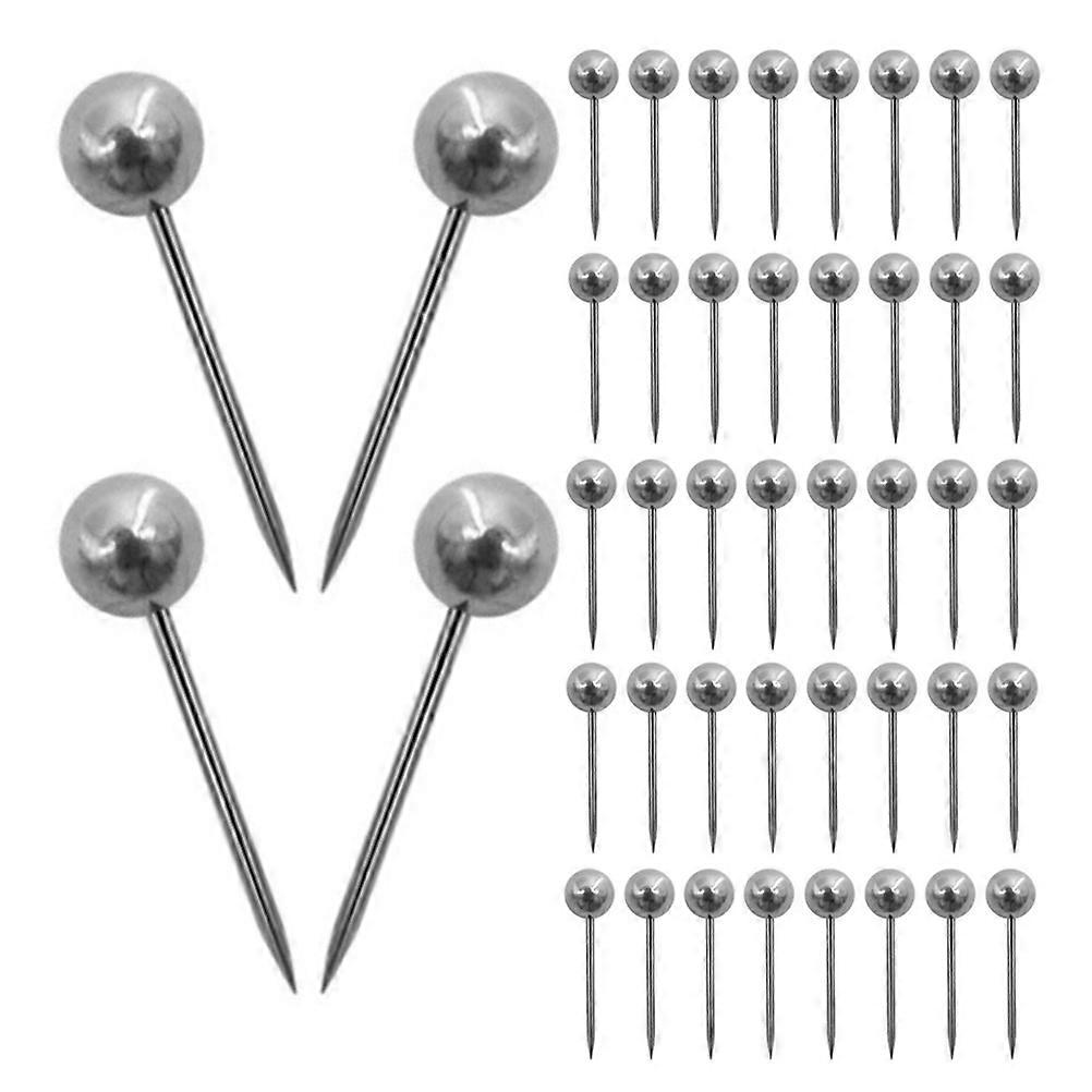 500Pcs Silver Map Tacks for Home Use Office Cork Board Pins