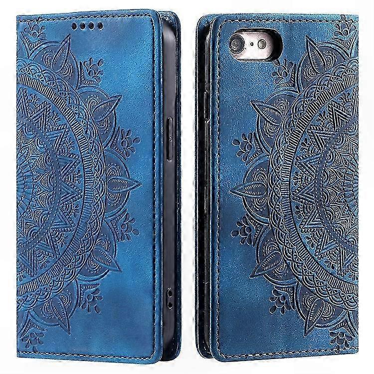 Magnetic Leather Stand Case for 4.7"  Models Including SE 2020 & SE 2022 Phone Cover with Imprinted Design