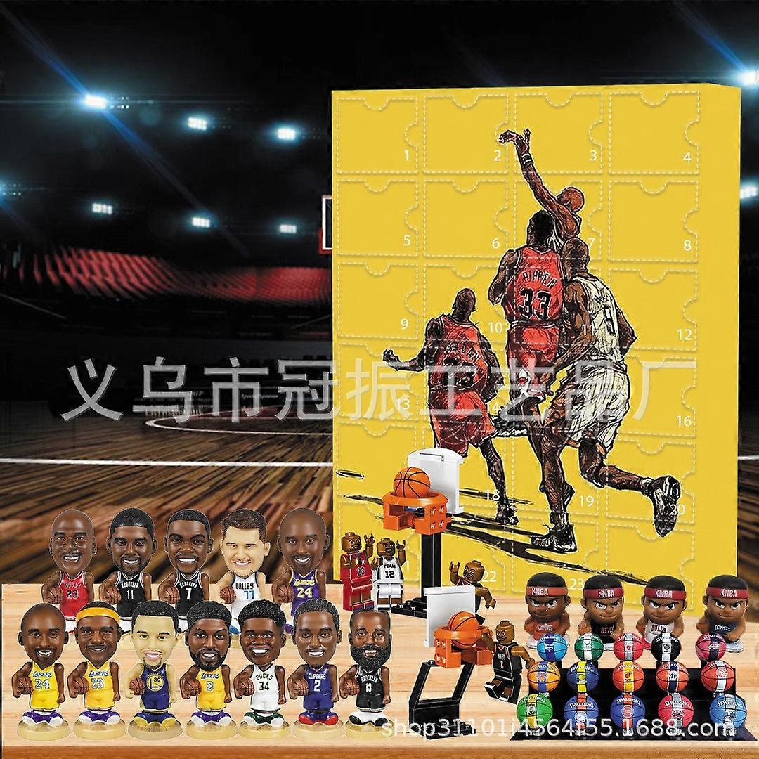 NBA 2024 Christmas Countdown Advent Calendar 24 Days -Figure Blind Box Gift