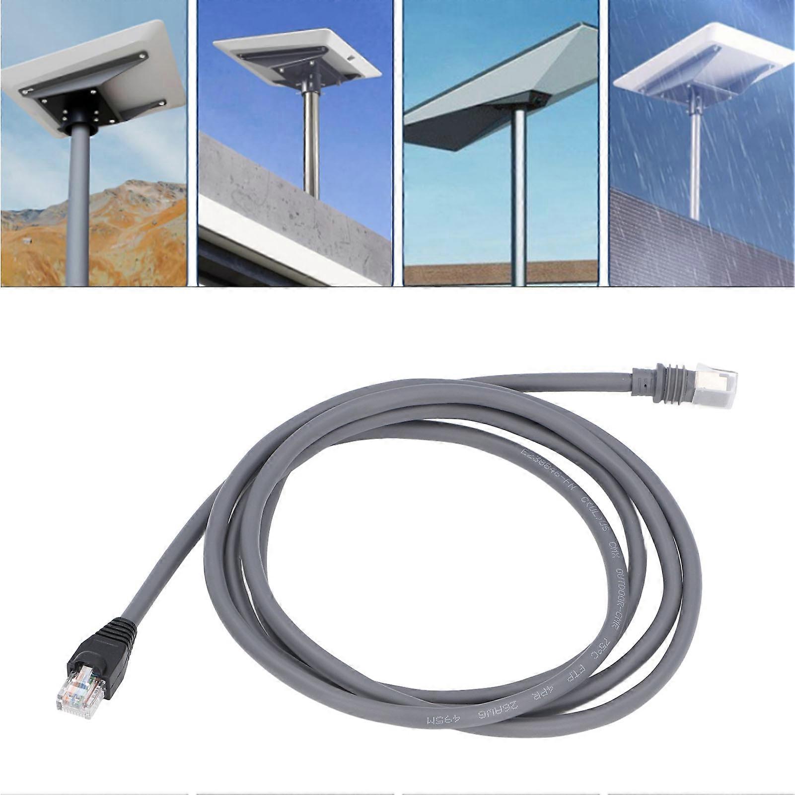 Ethernet Cable Extension Portable Crystal Head High Speed Water Resistant for Mini Rectangular Satellite Antenna 5m / 16.4ft 