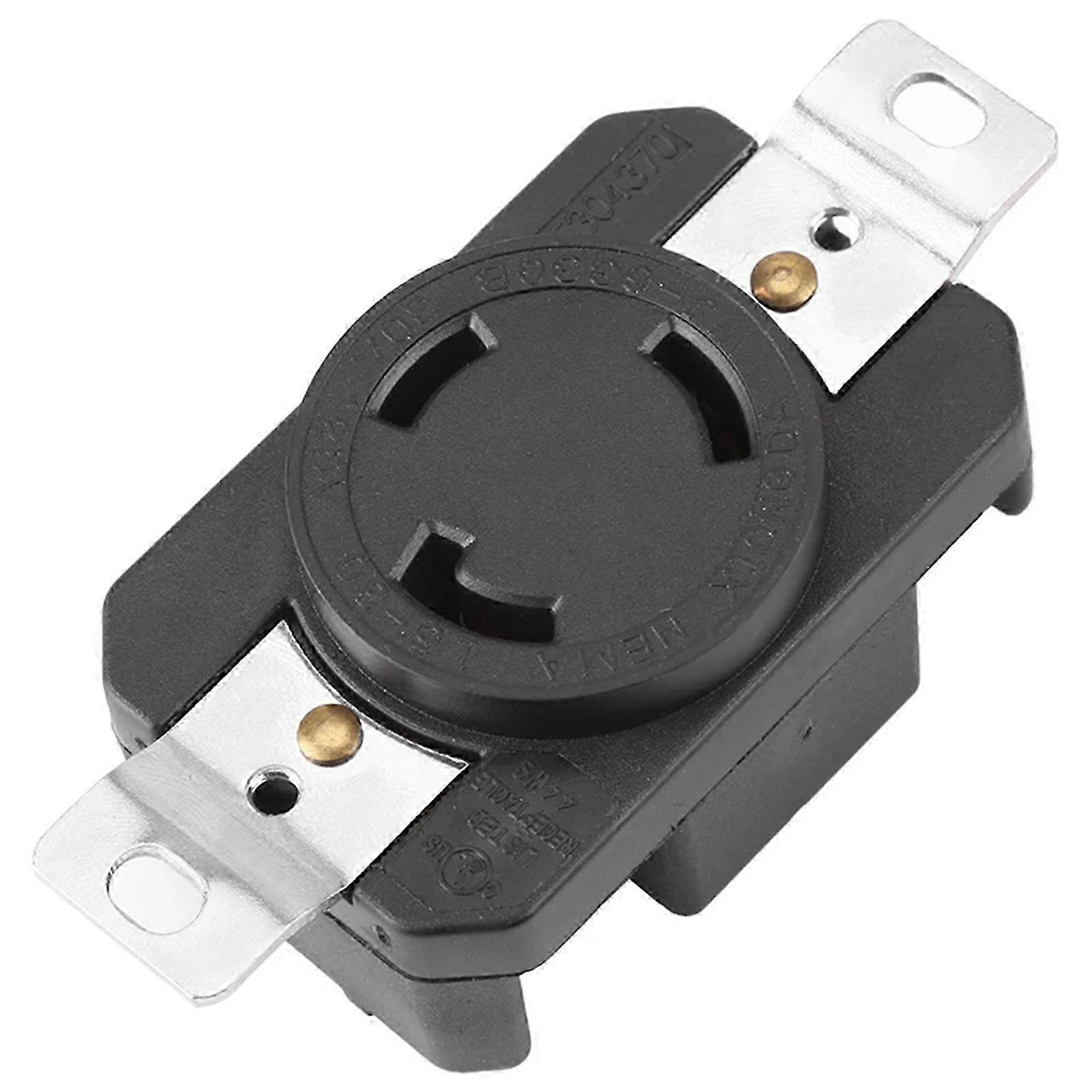 L5-30R 125V Locking Receptacle for Generator Twists Lock Electrical Female Receptacle for Generator Cord Assembly