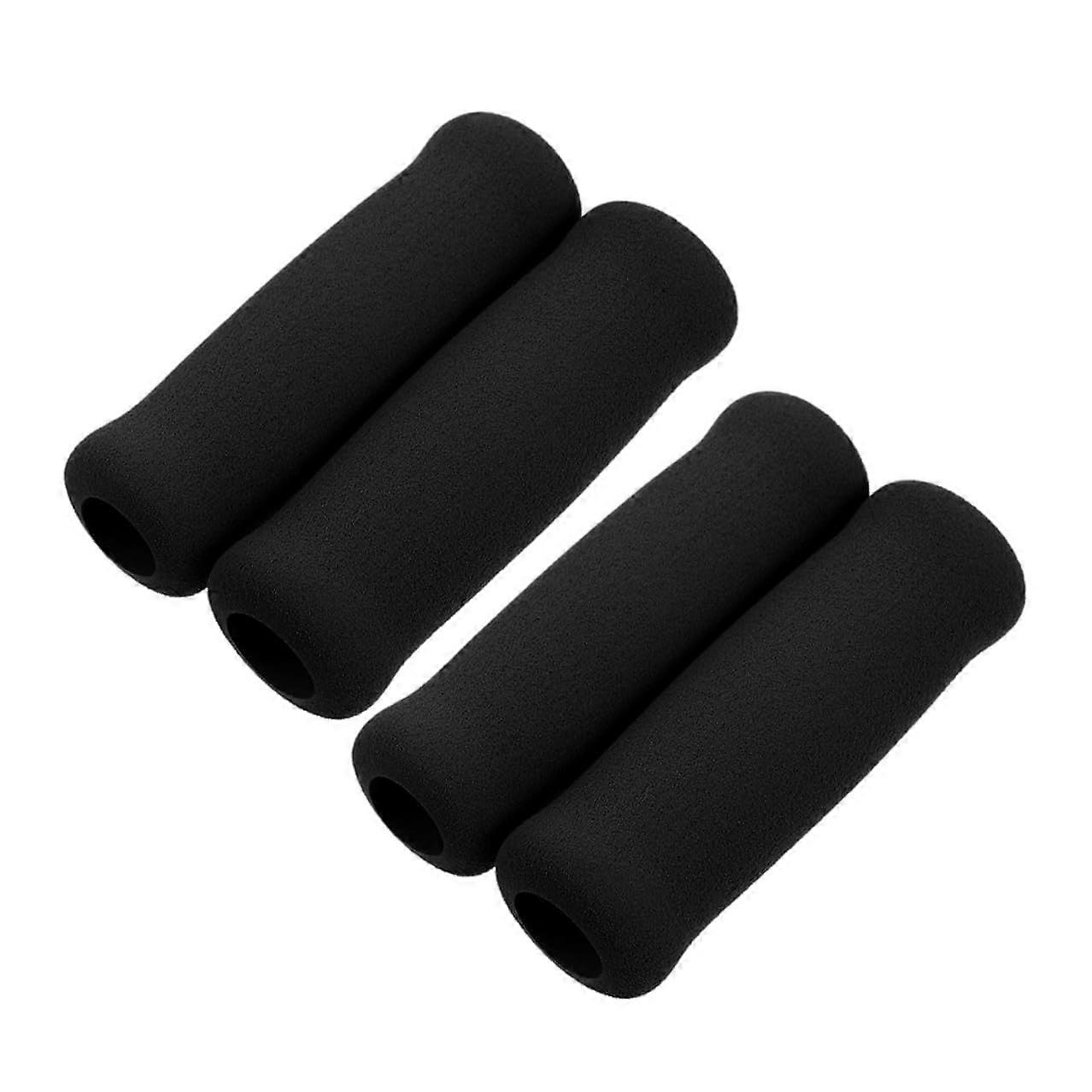Foam Walking Stick Hand Grip Replacement 4Pack, AntiSlip Foam Padding, Soft Crutch Handle Covers, Universal Fit