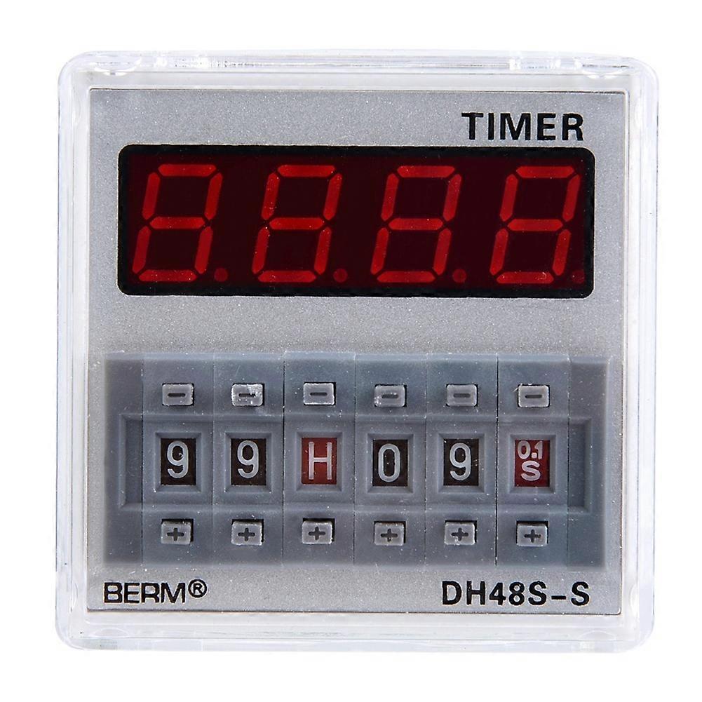 ProgrammableDelay Time Relay Timer 0.1S-99H 8-Pin DH48s s (12V AC/DC)