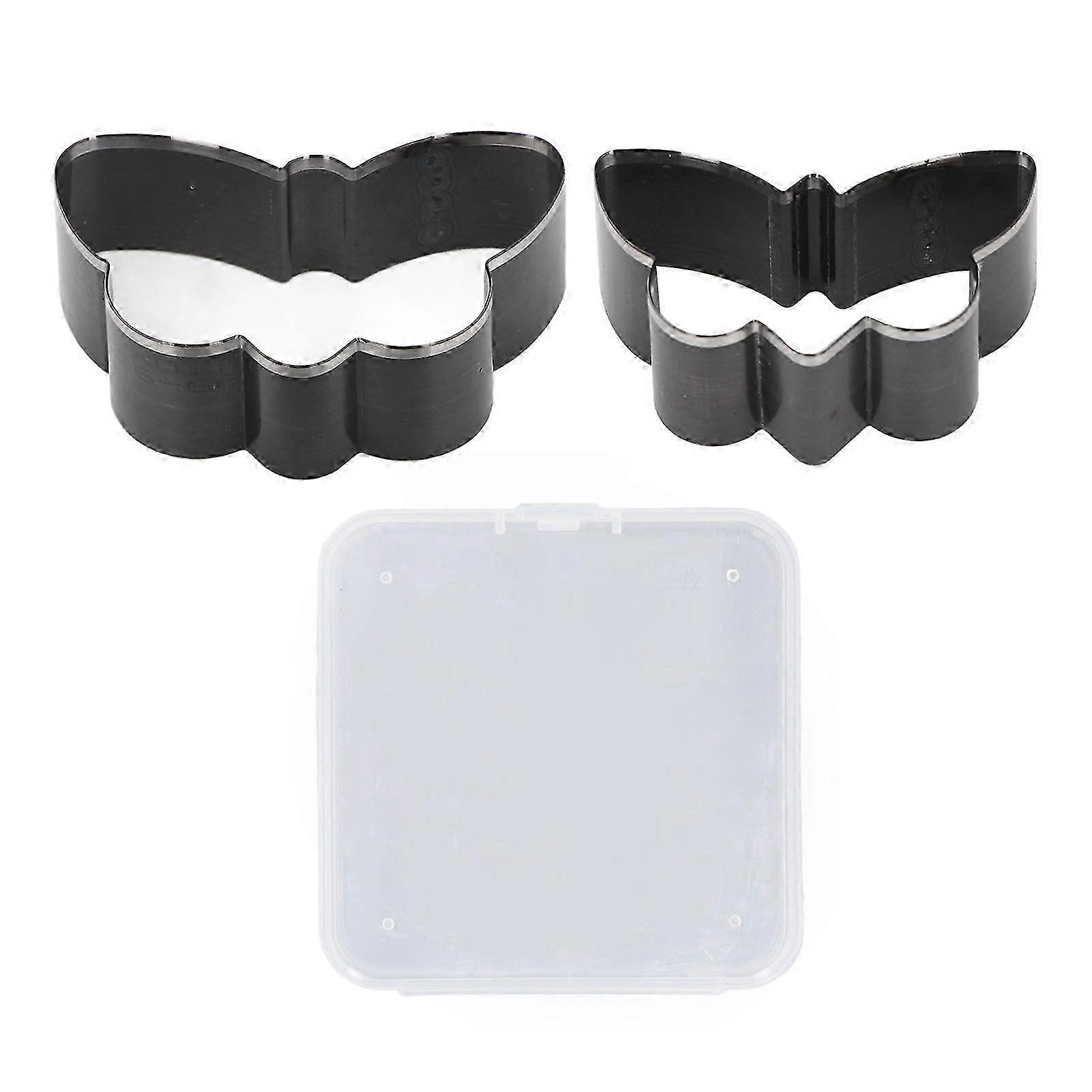 2個バタフライレザーカッティングダイ合金鋼レザーEVAファブリックペーパーラバーシリコンダイカッター